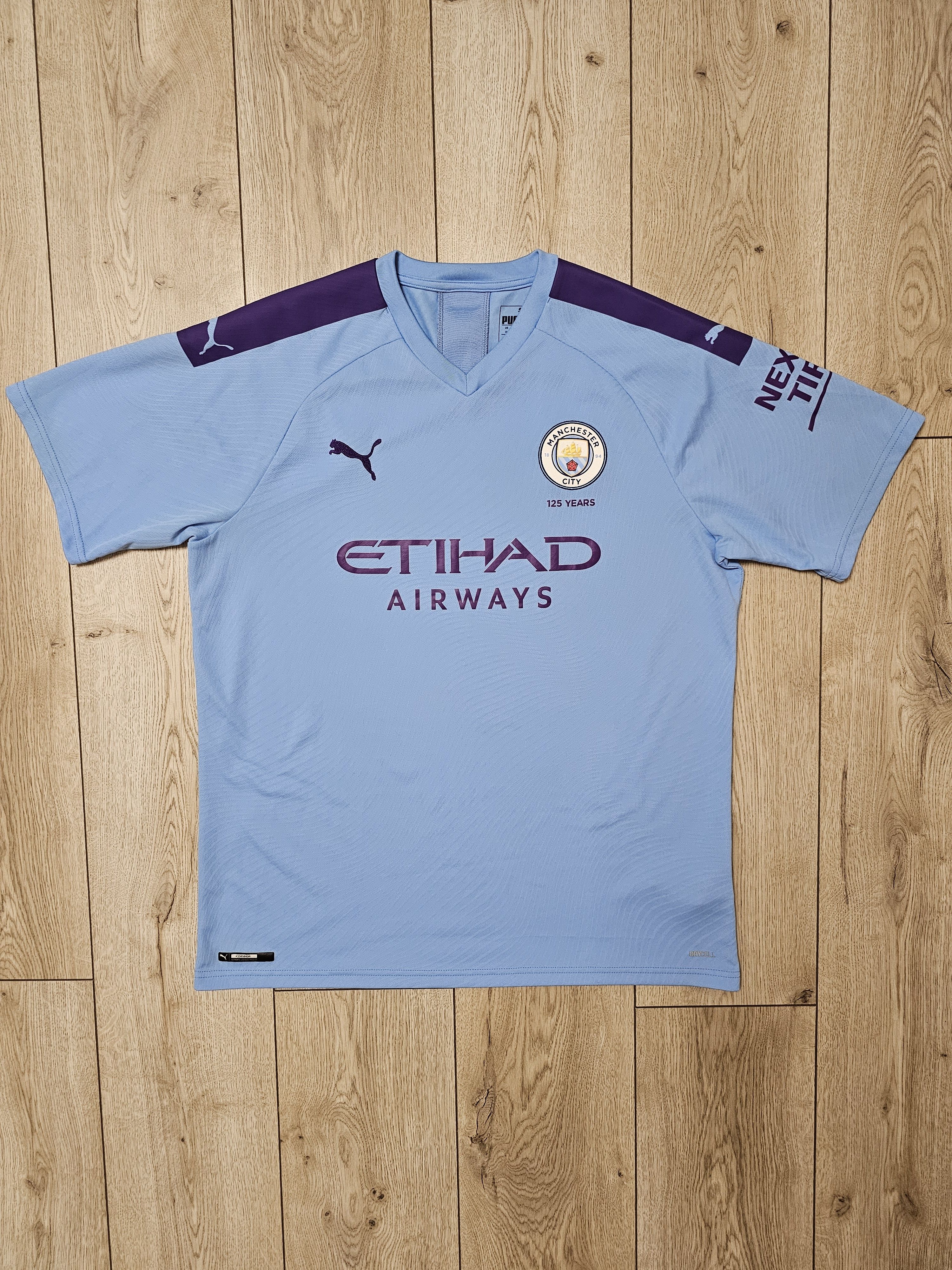 Puma MANCHESTER CITY 2019 2020 HOME FOOTBALL SHIRT SOCCER JERSEY Size US XL / EU 56 / 4 - 1 Thumbnail