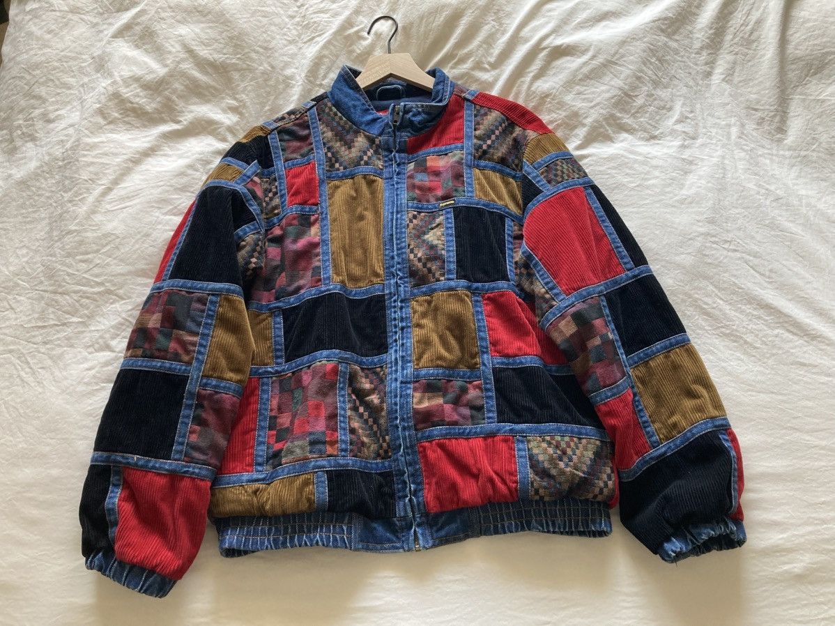 Supreme Supreme Corduroy Patchwork Denim Jacket | Grailed