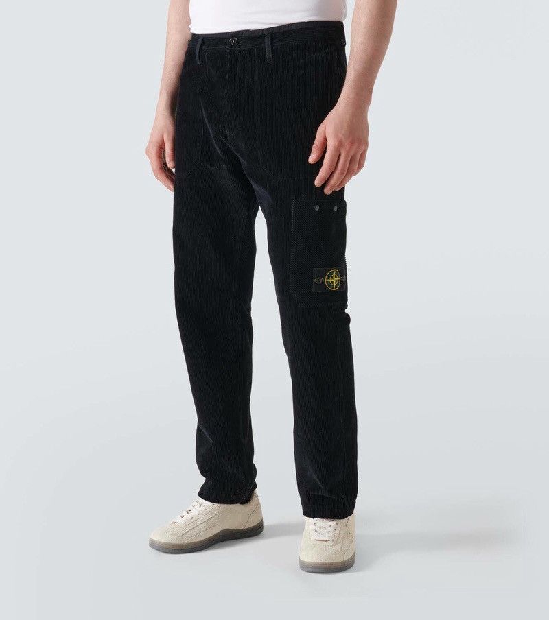 Stone Island Stone Island Corduroy Type-RE Cargo Pants Black Size US 34 / EU 50 - 1 Thumbnail