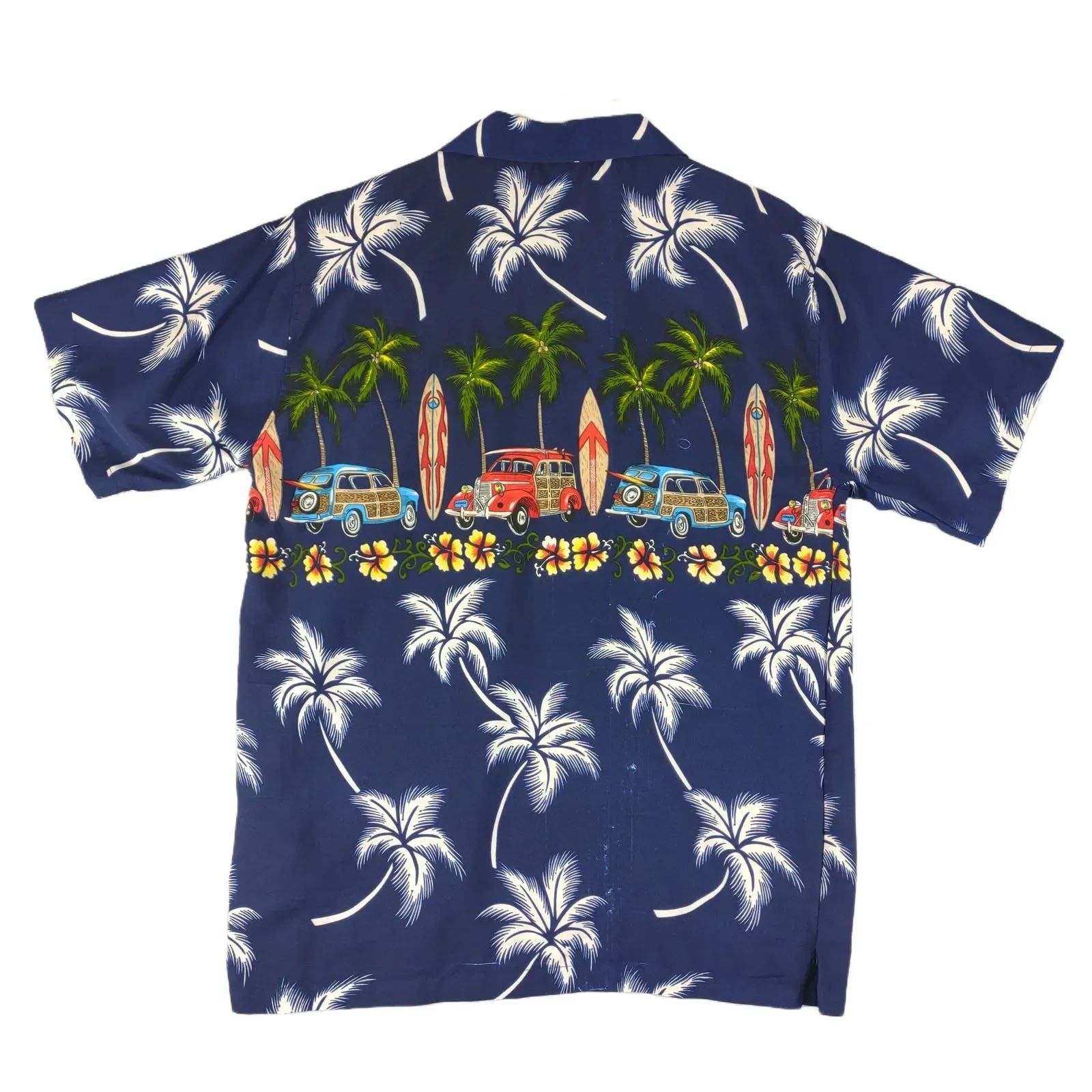 Pacific and Co. Pacific & Co Hawaiian Palms & Woody Cars Surfer Button Shirt Size US M / EU 48-50 / 2 - 2 Thumbnail