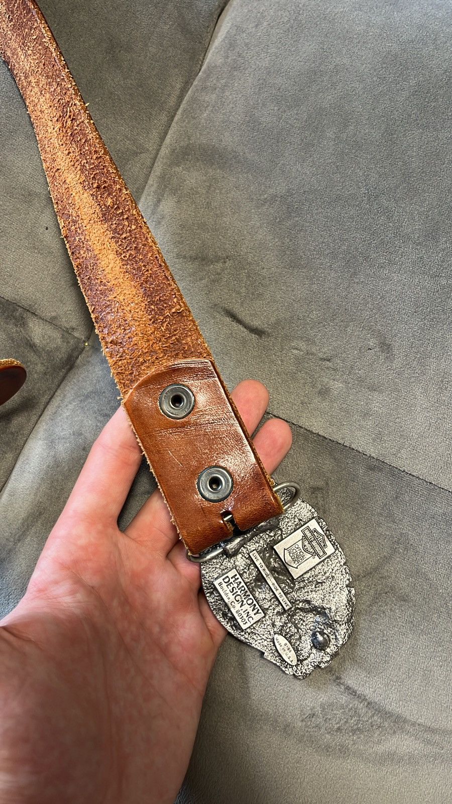 Harley Davidson × Vintage Vintage rare Harley-Davidson metal 3D belt Size ONE SIZE - 5 Thumbnail