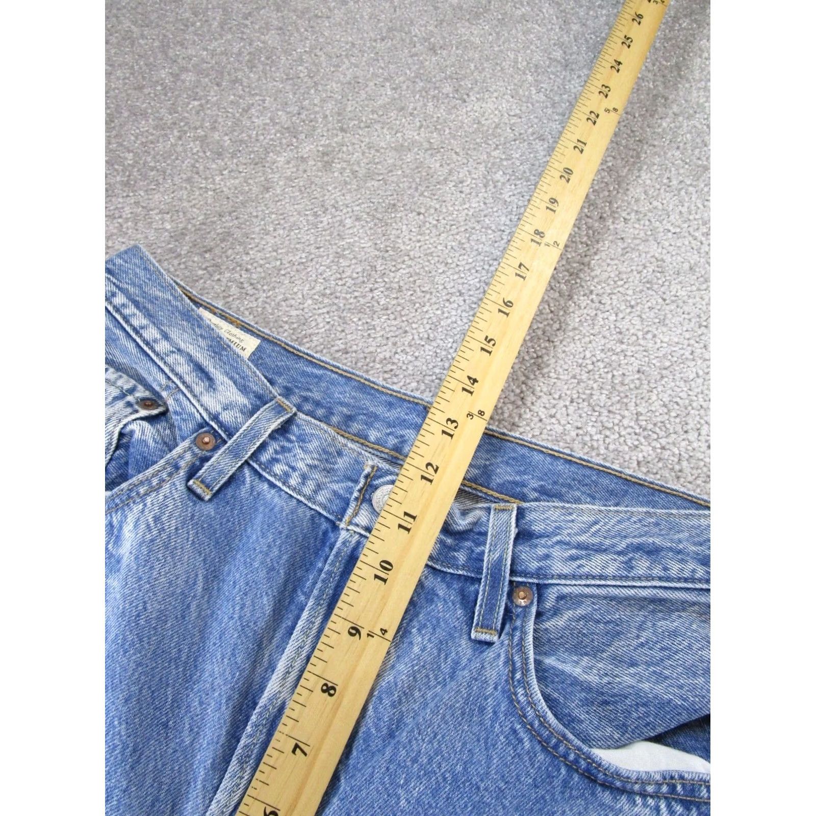 Levi's Levi's 501 Jeans Womens 31 Light Blue Denim High Rise Frayed Hem Straight - Mens? Size 24" / US 00 / IT 34 - 6 Thumbnail