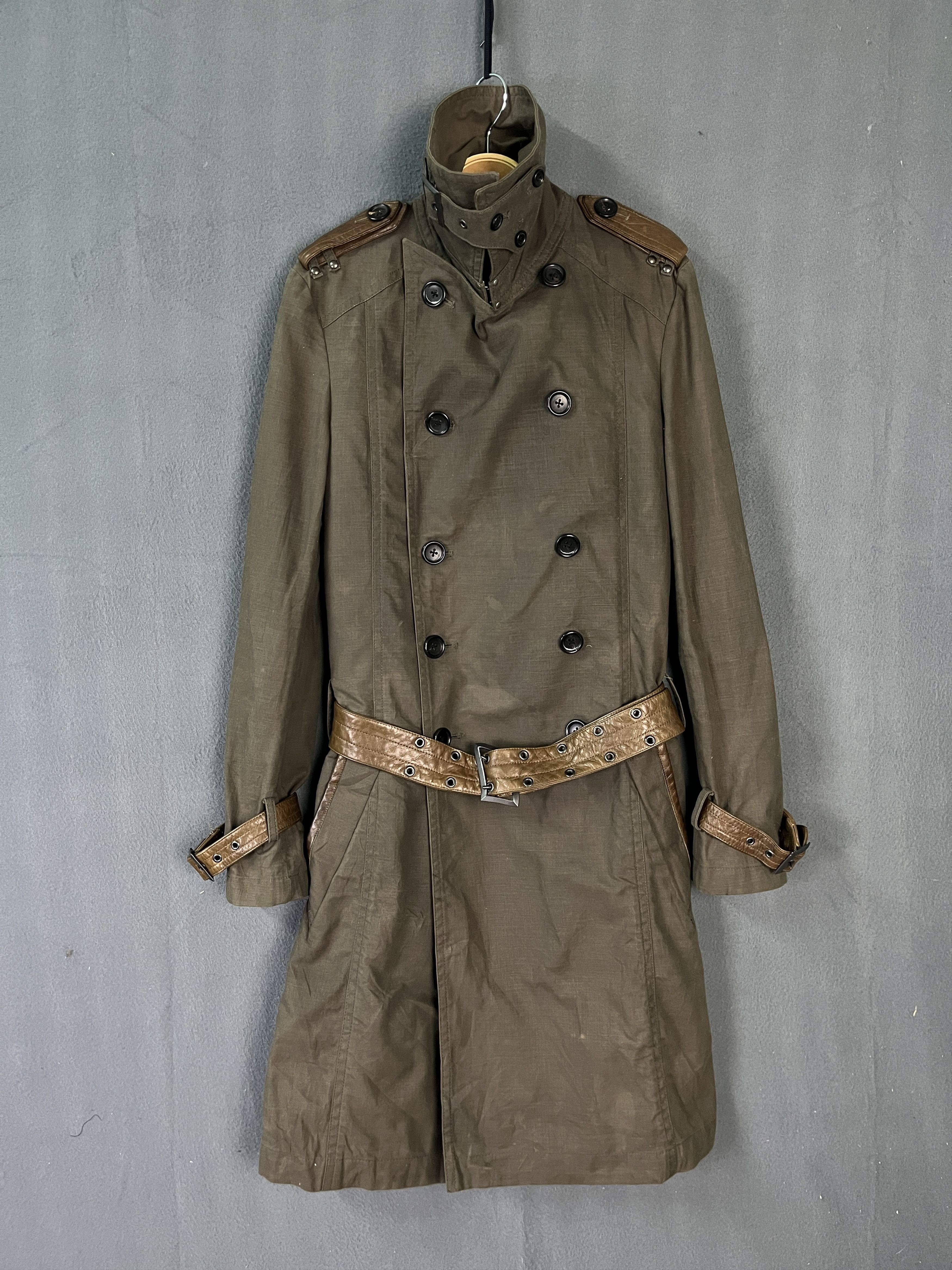 5351 POUR LES HOMMES 5351 Pour Les Hommes Trench Coat Leather Applied Size US S / EU 44-46 / 1 - 3 Thumbnail