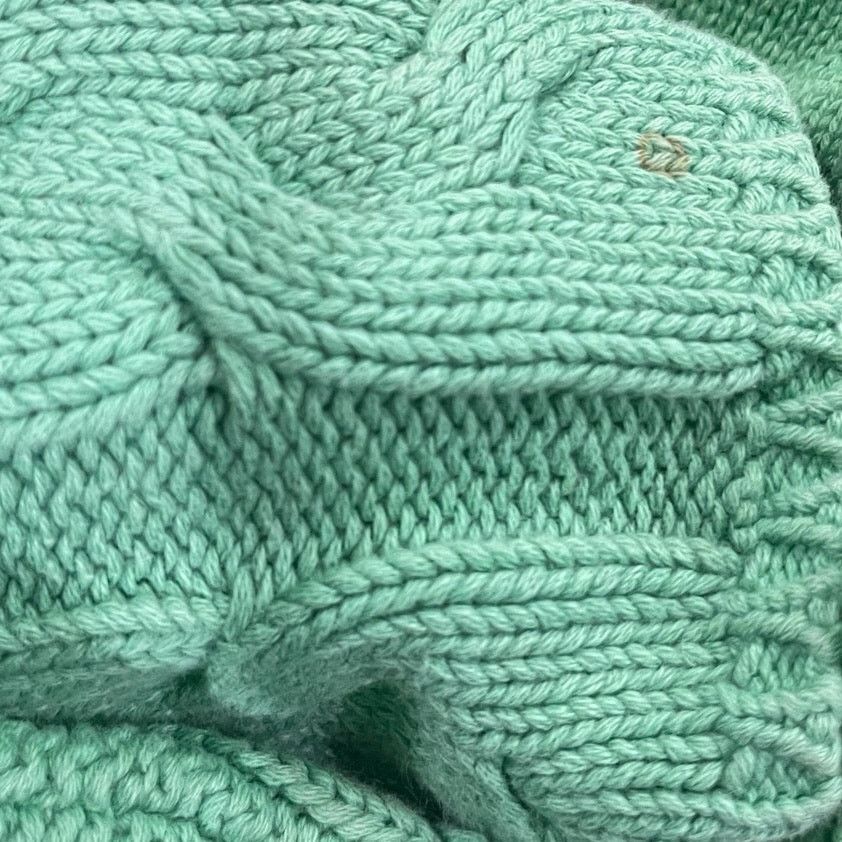 Eddie Bauer Cable Knit Green Pullover Sweater Medium 90s Vintage Casual Size M / US 6-8 / IT 42-44 - 5 Thumbnail