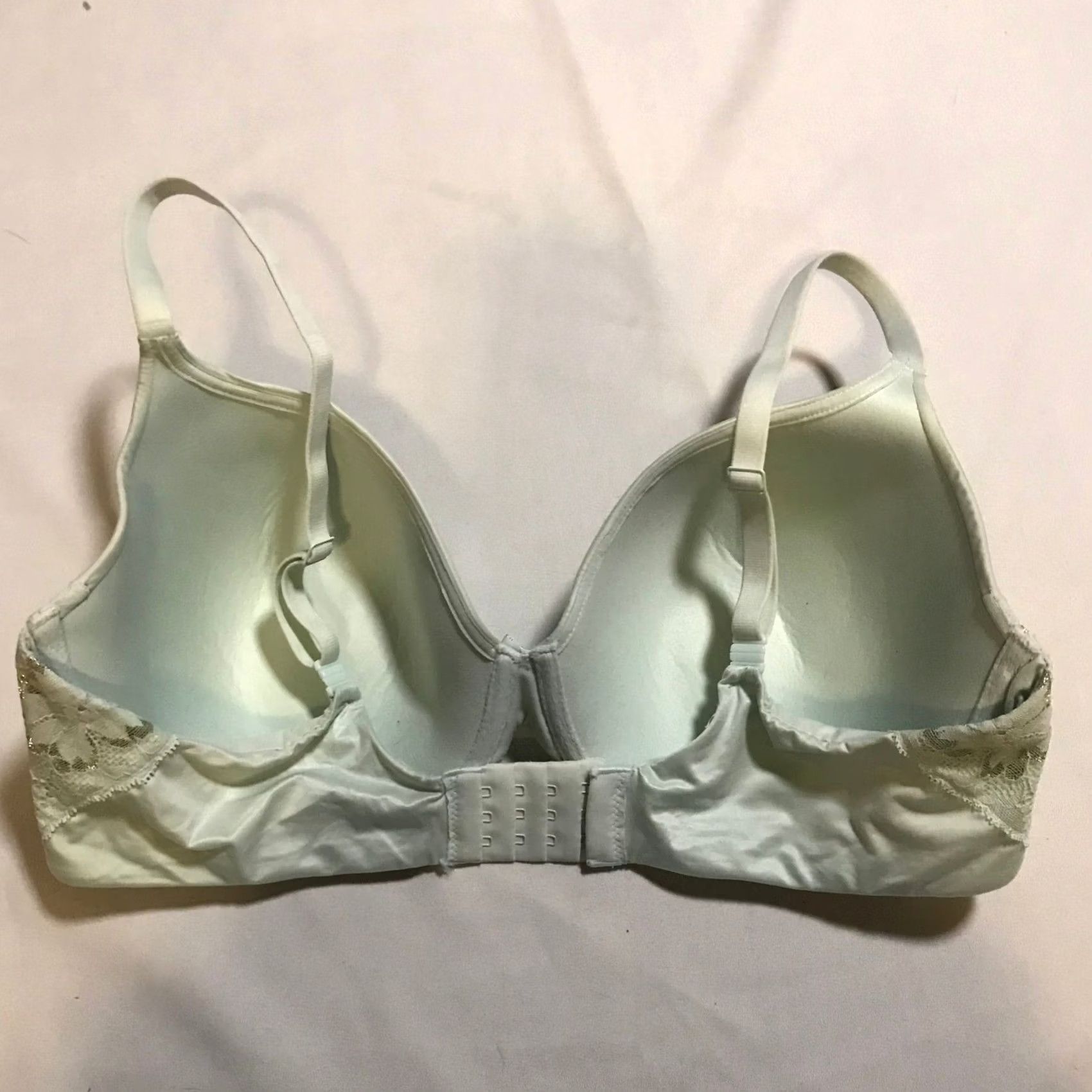 Victoria's Secret Victoria's Secret 38DD Light Blue Push Up Bra Lace Trim Balconette Bra Women Size ONE SIZE - 3 Thumbnail