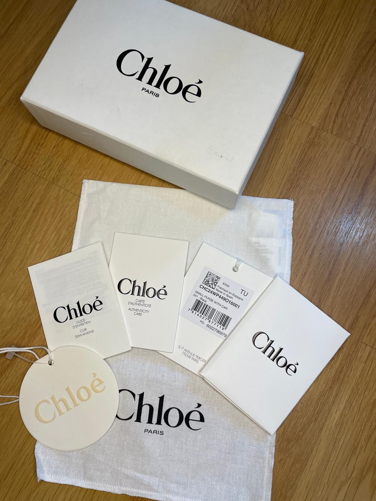 Chloe Authentic Chloé TriFold Wallet Lambskin Size ONE SIZE - 7 Thumbnail