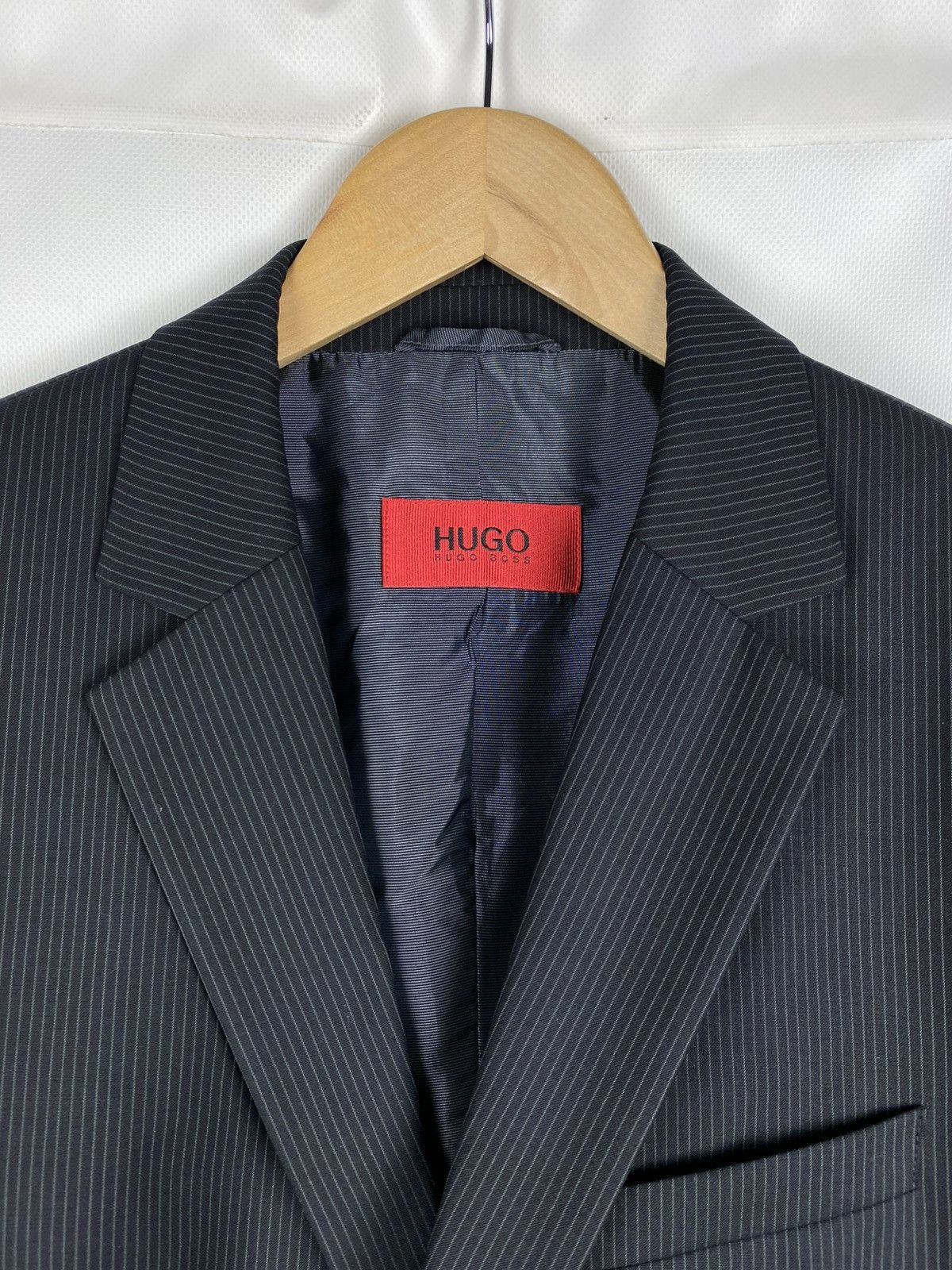 Hugo Boss Hugo Boss Aamon / Hago wool striped blazer jacket sportcoat Size 38R - 8 Thumbnail