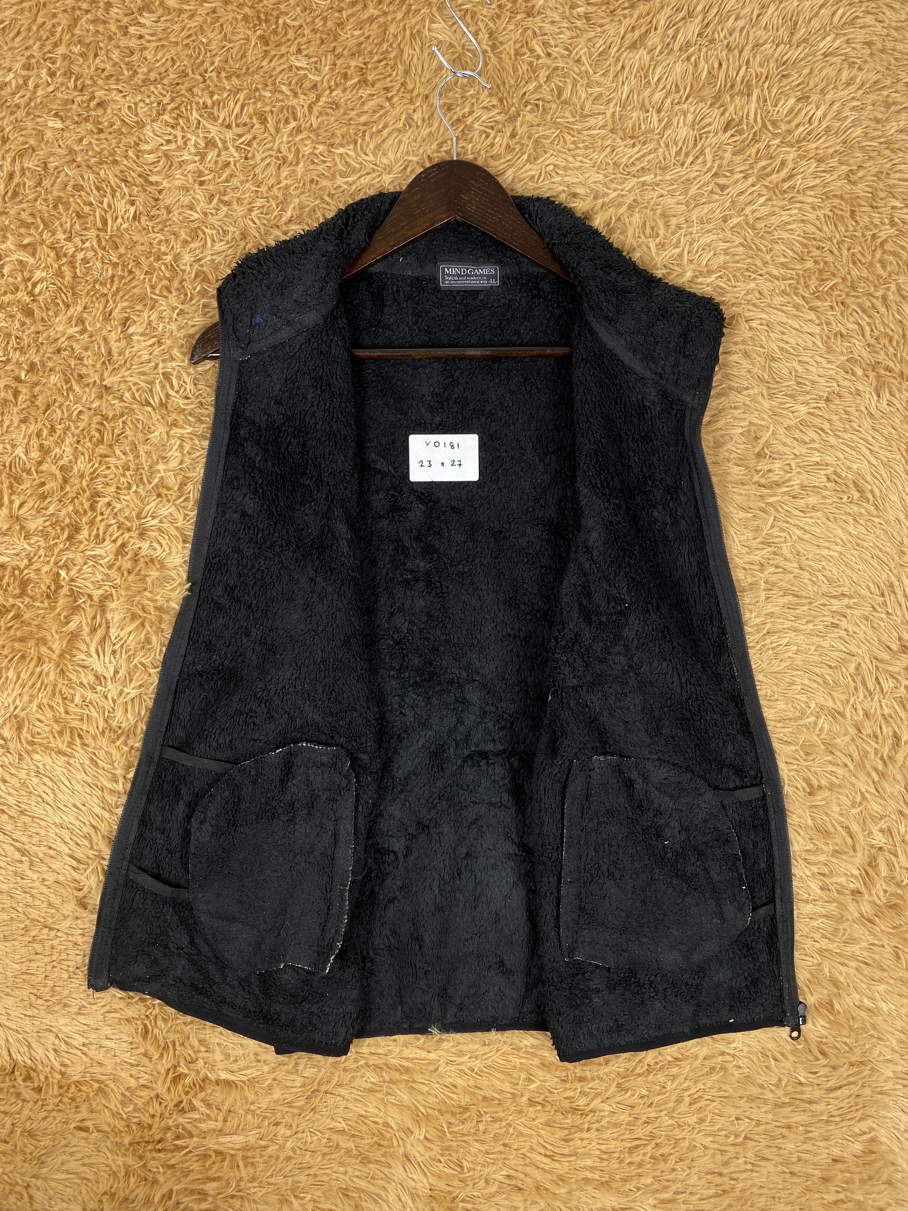 Japanese Brand Vintage Mind Games Camouflage Fleece Lining Vest Size US S / EU 44-46 / 1 - 5 Thumbnail