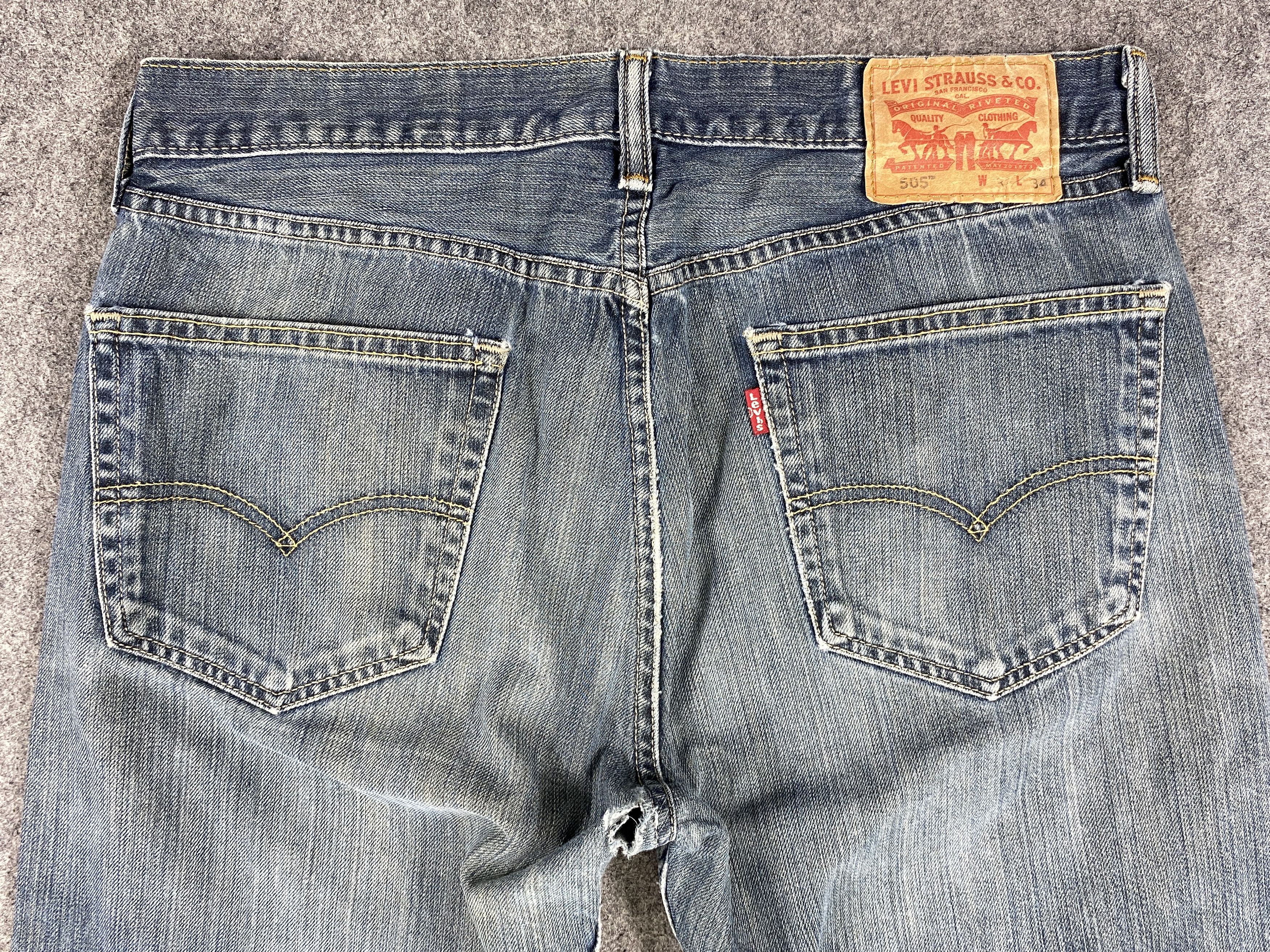 Levi's Faded Blue Vintage Levi's 505 Jeans 32x33.5 Denim JN1448 Size US 32 / EU 48 - 4 Thumbnail