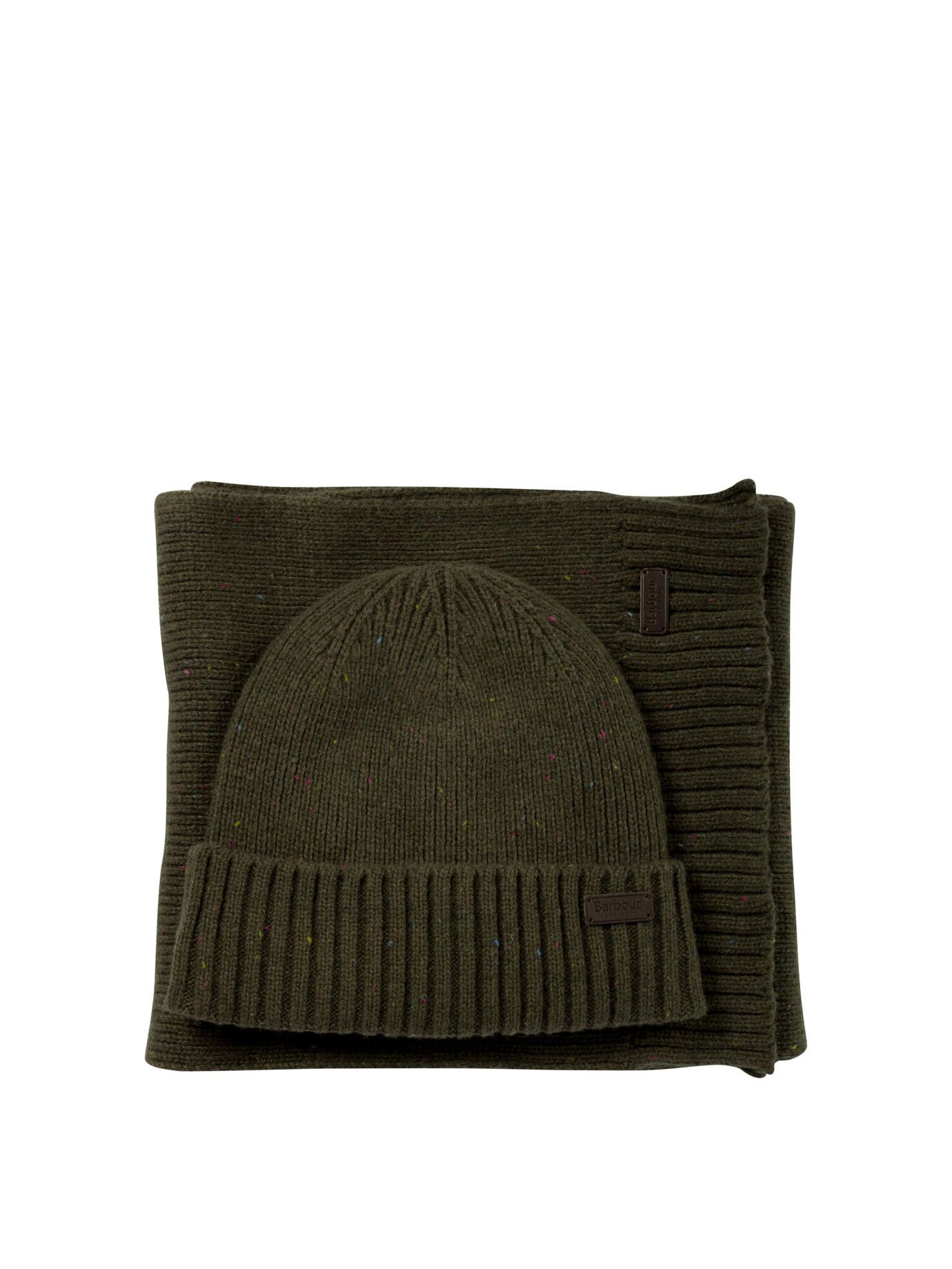 Barbour Carlton Fleck Cap And Scarf Set Size ONE SIZE - 1 Thumbnail