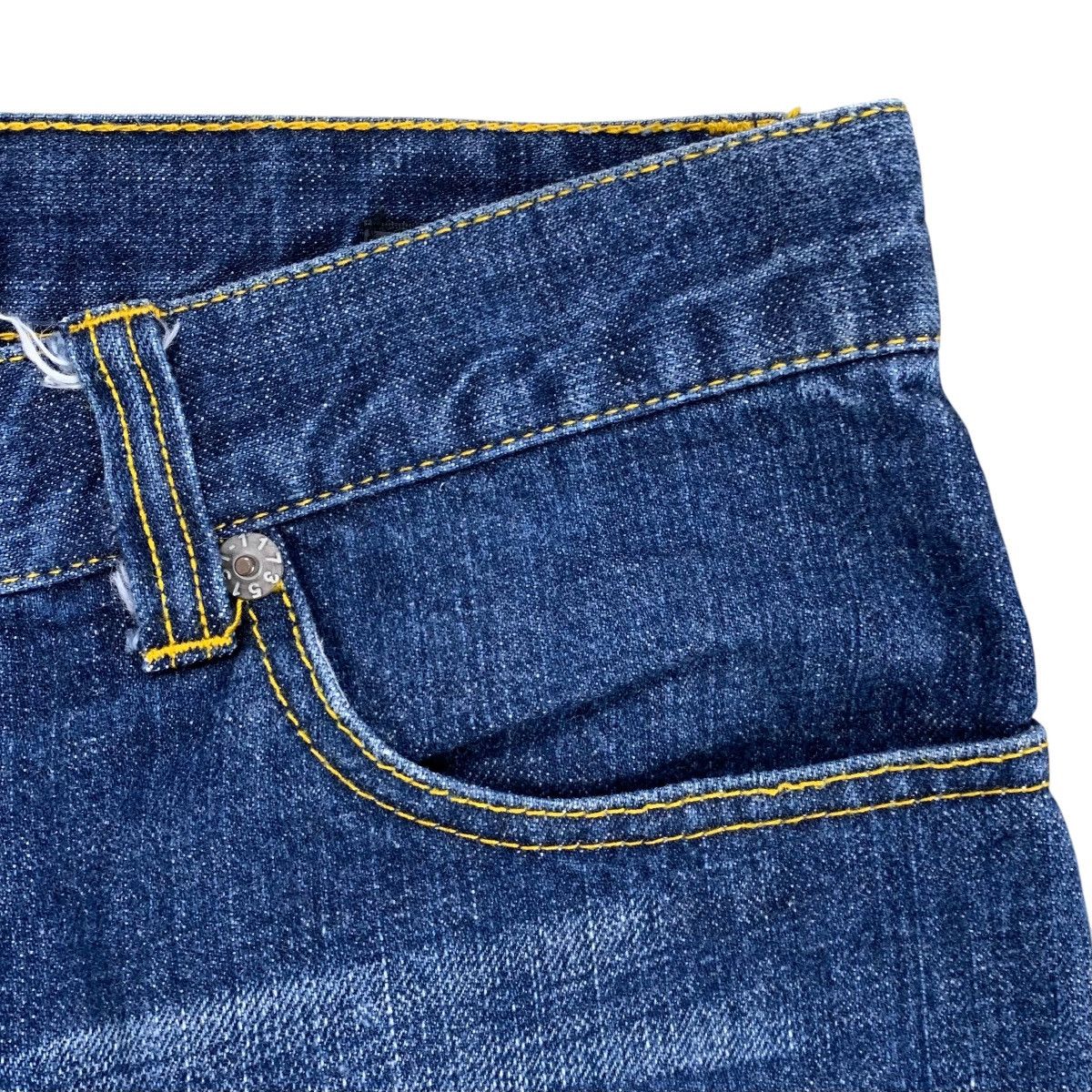 Japanese Brand Naminoritatsujin Karakuri Embroidered Jorts Denim Pants Size US 32 / EU 48 - 8 Thumbnail