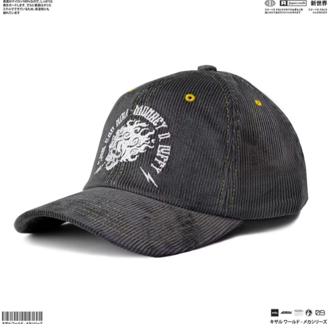 Anime One Piece Monkey d Luffy grey Cap Size ONE SIZE - 2 Thumbnail