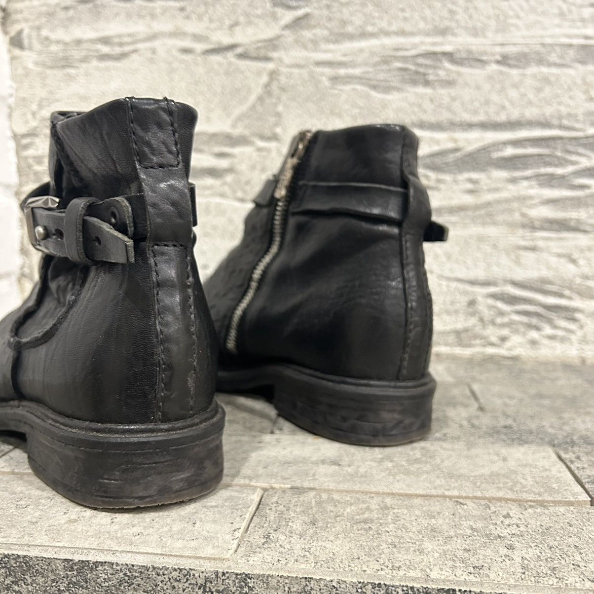 A.S.98 A.S. 98 Avant Garde Distressed Ankle Boots Guidi Style Size US 7 / IT 37 - 11 Thumbnail
