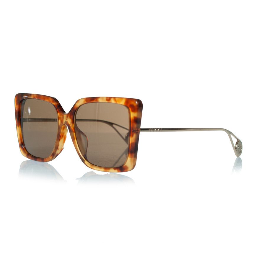 Gucci Gucci, Brown oversized Havana sunglasses Size ONE SIZE - 2 Thumbnail