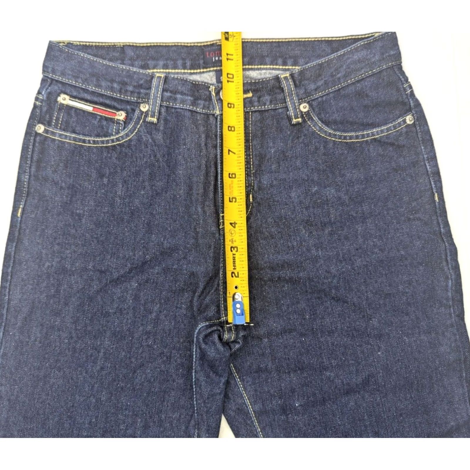 Tommy Hilfiger VINTAGE Tommy Hilfiger Jeans Women 9 (30x31) Straight Leg Flag Denim Roc Roc 081205 Size 30" / US 8 / IT 44 - 4 Thumbnail