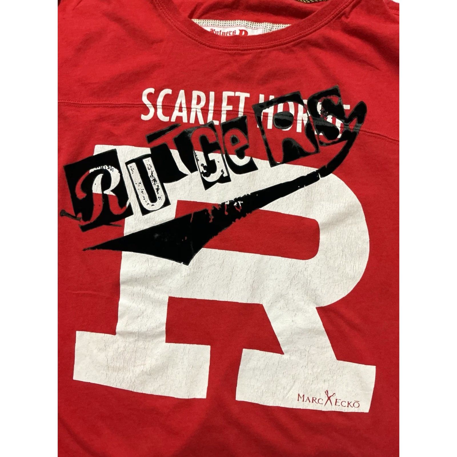 Ecko Unltd. **Ecko Unltd. XXL Rutgers Scarlet Knights Y2K Red T-Shirt** User: **Marc Ecko XXL Rutgers Scarlet Knights Y2K Red T-Shirt** Size US XXL / EU 58 / 5 - 7 Thumbnail