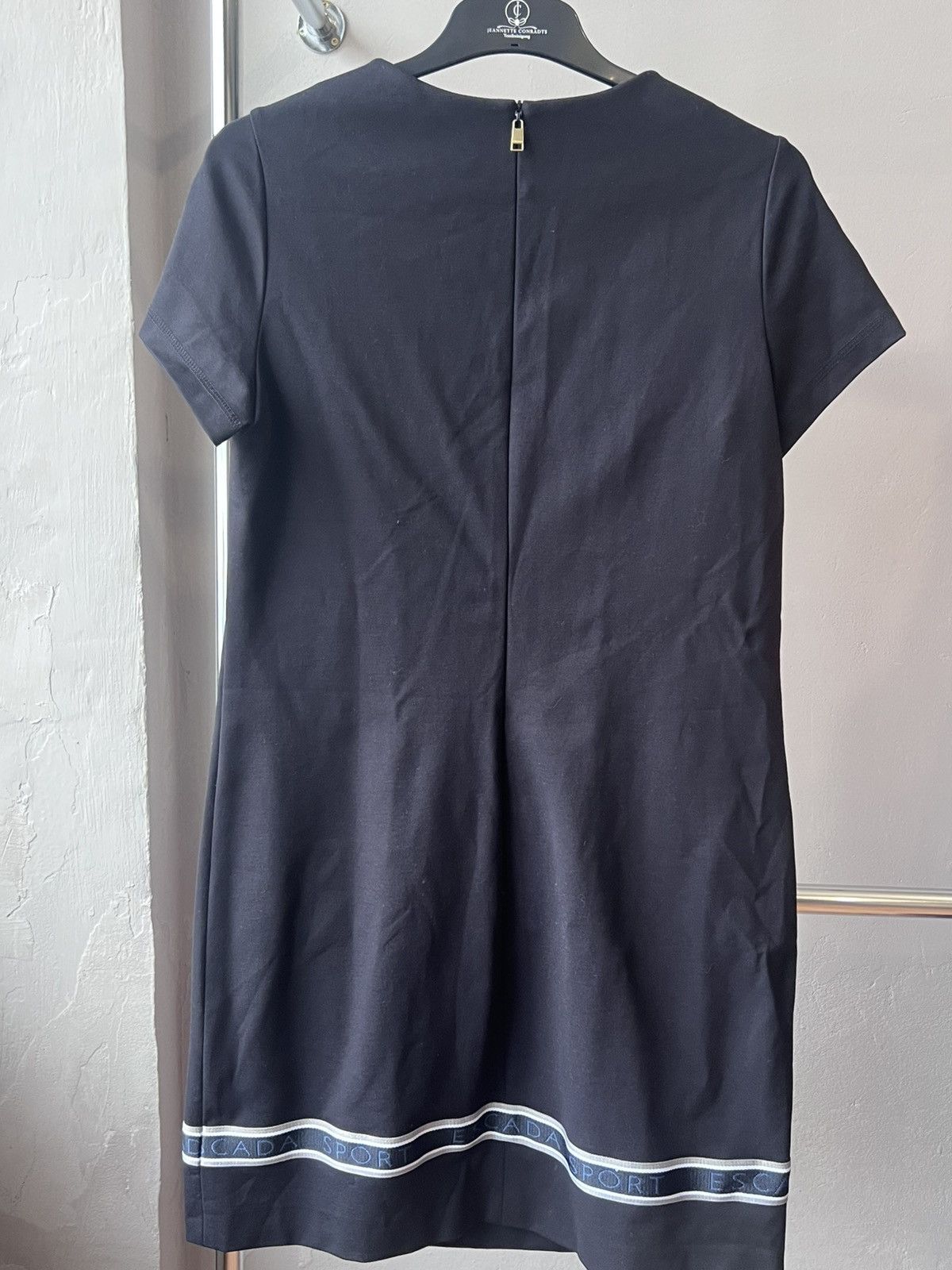 Escada Sport Escada Sport Midi Dress Blue Patterned Short Sleeve Size XL Size XL / US 12-14 / IT 48-50 - 3 Thumbnail