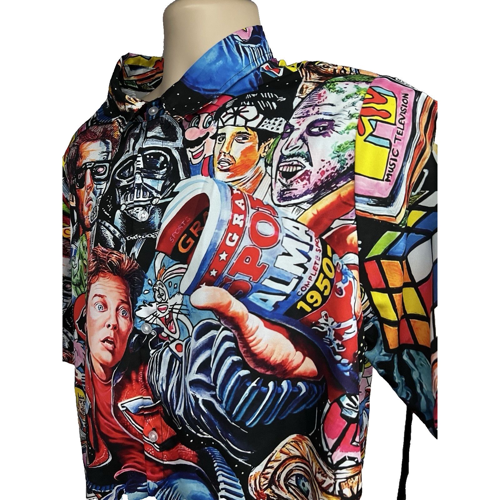 Other 80s Movies All Over Print Hawaiian Button Up Shirt Medium Size US M / EU 48-50 / 2 - 4 Thumbnail