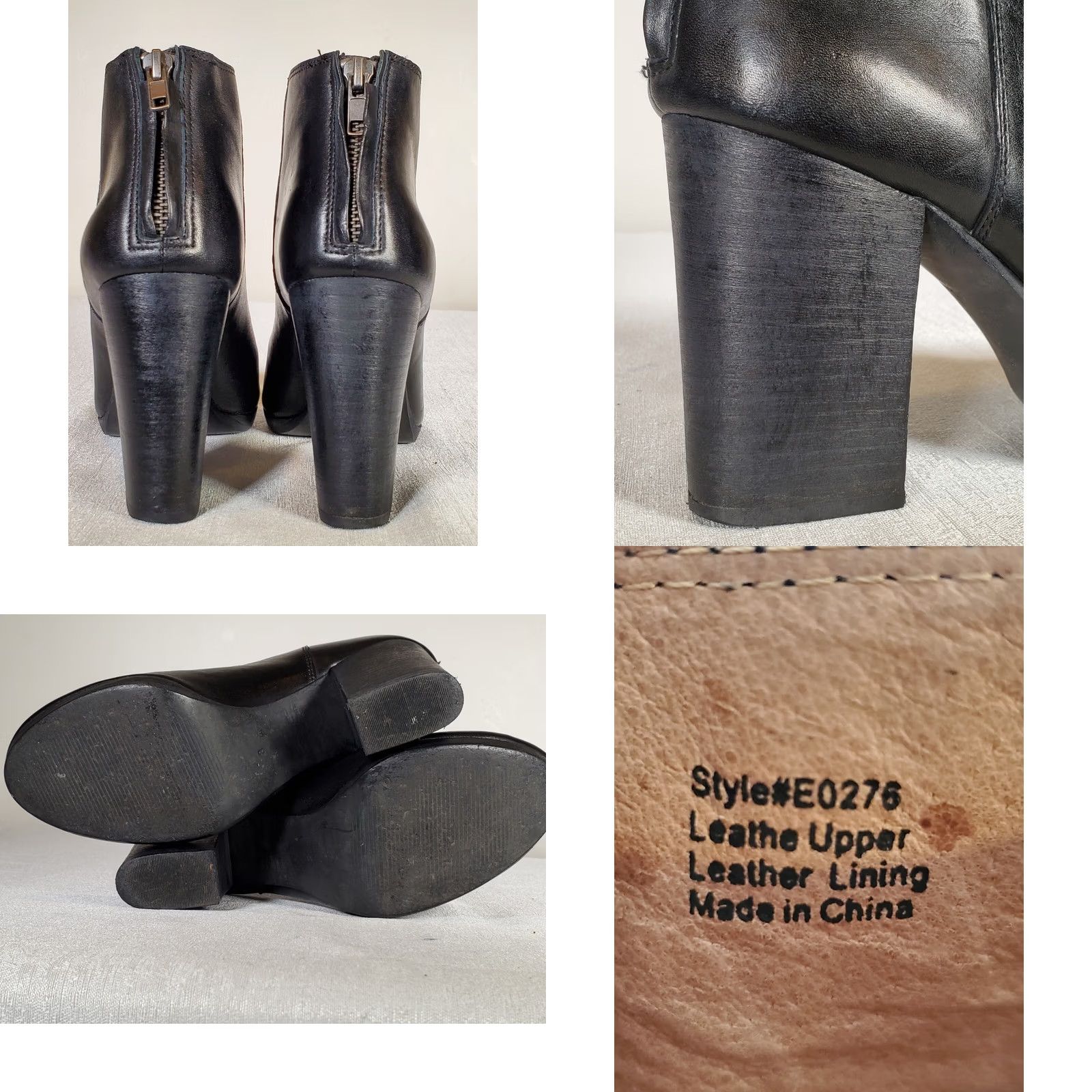 Madewell MADEWELL Pauline Ankle Boots Booties Black Leather E0276 Women's Size US 8 Shoes Size US 8 / IT 38 - 8 Thumbnail