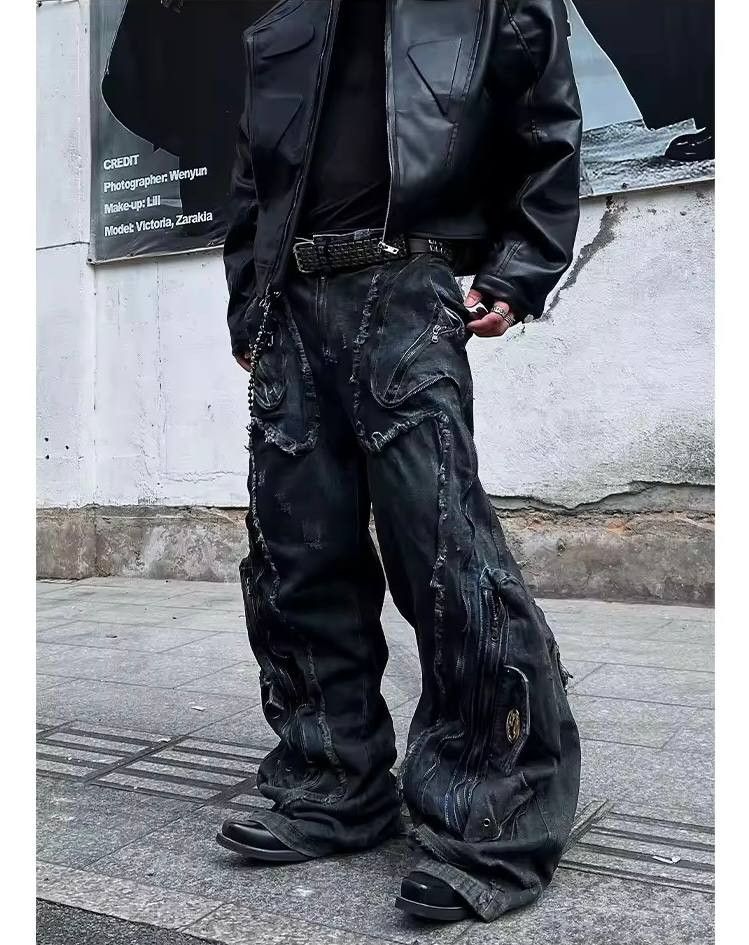Japanese Brand × Vintage niche designer jeans Size US 36 / EU 52 - 2 Thumbnail