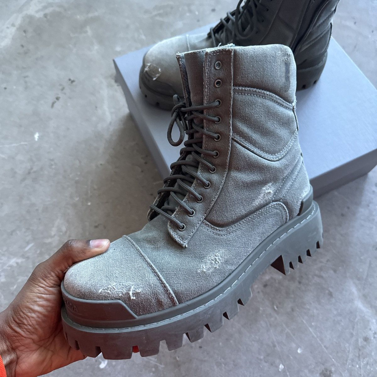 Balenciaga Strike Combat Boots