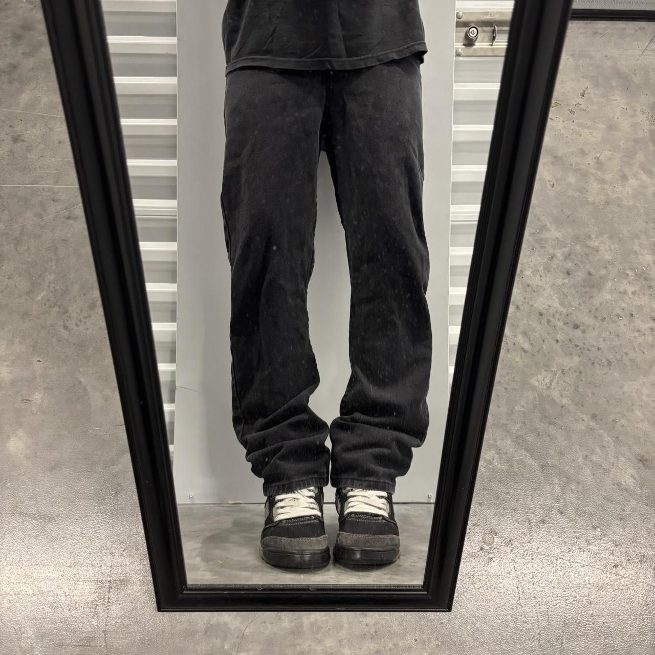 Japanese Brand × Vintage Crazy Vintage Y2K/2000s Grunge Black Essential Denim Jeans! Size US 28 / EU 44 - 1 Thumbnail