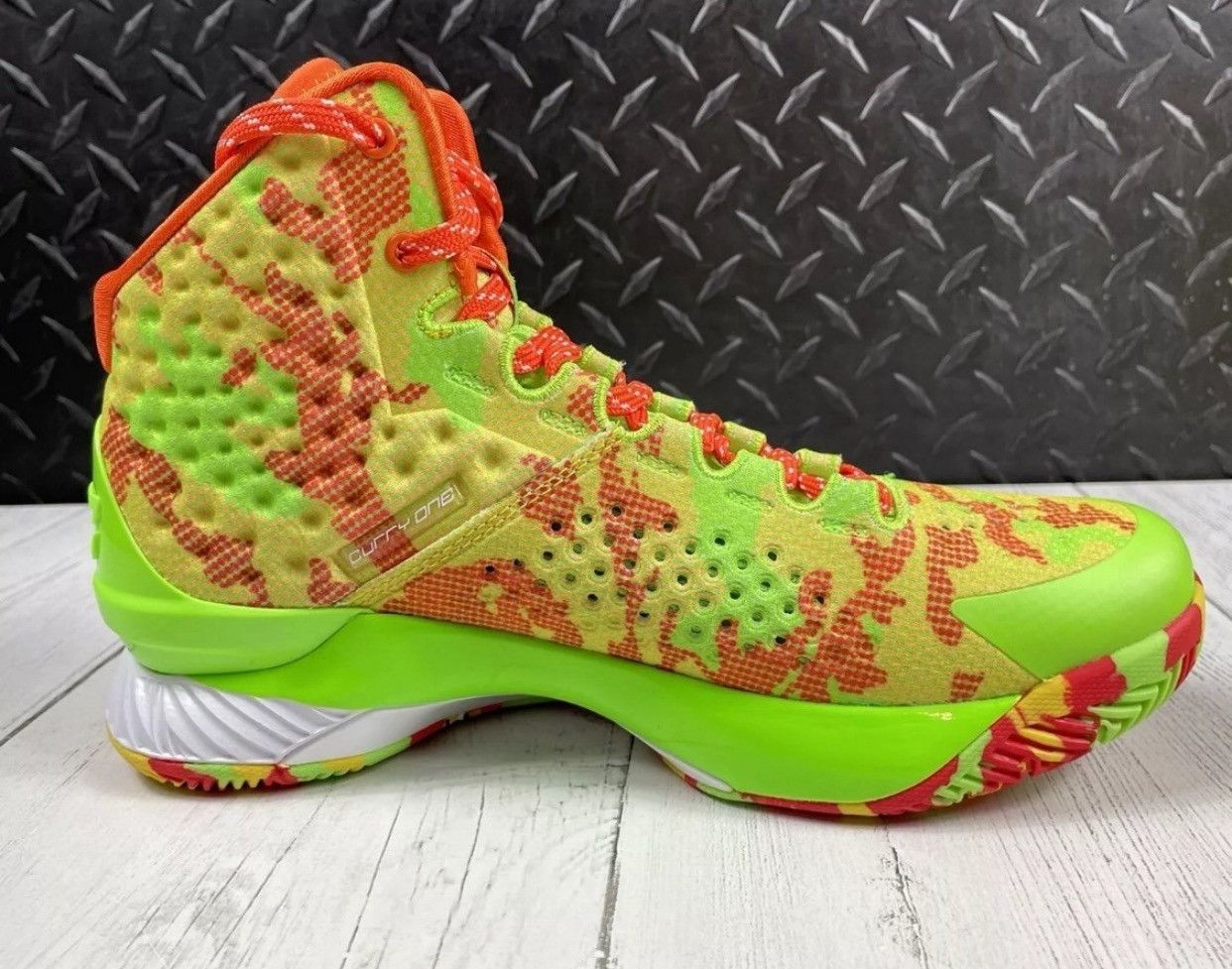 Nike × Under Armour × Vintage Authentic Under Armour Curry 1 Retro Sour Patch Men Size 10 Size US 10 / EU 43 - 9 Thumbnail
