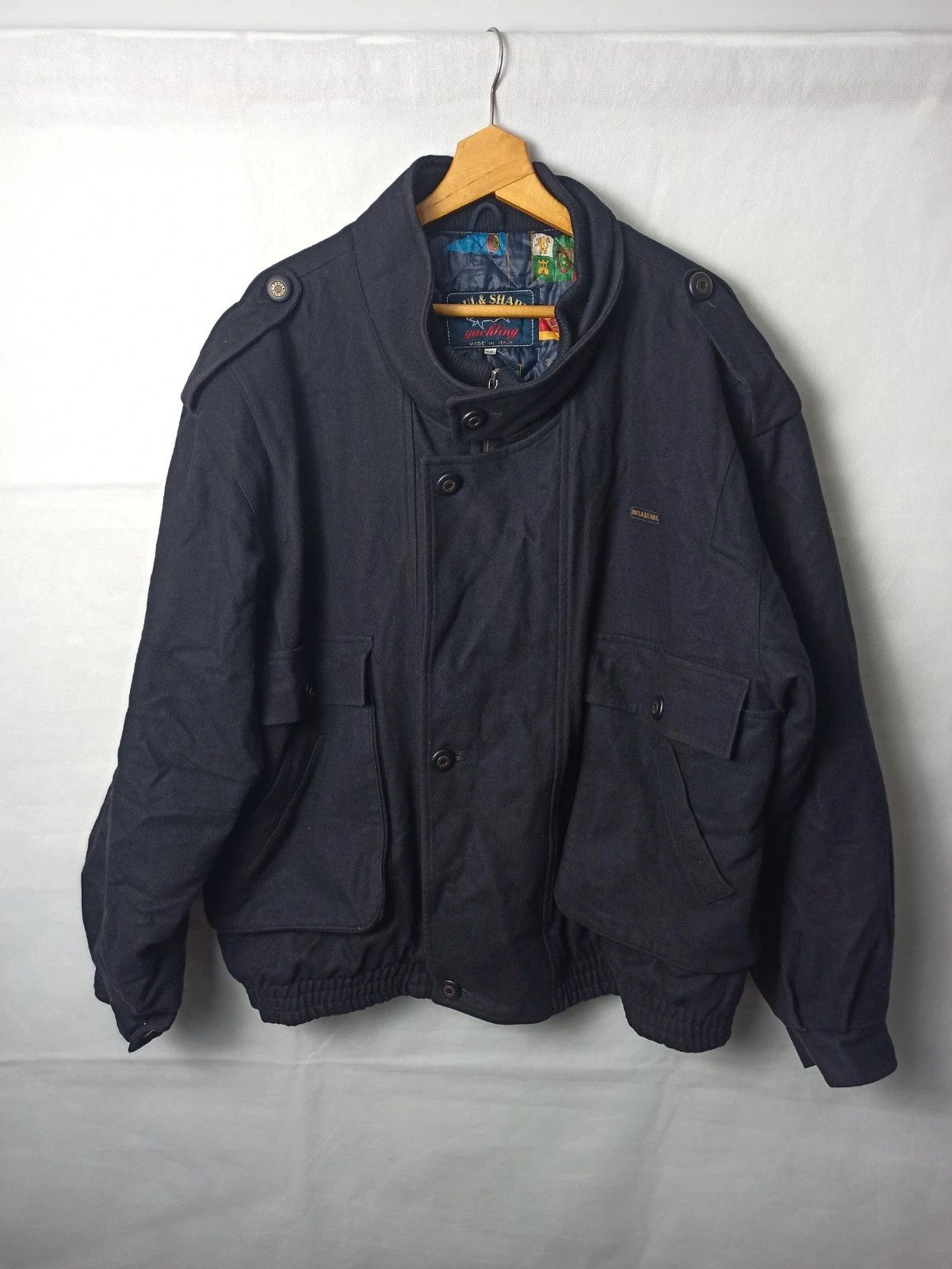 image of Paul Shark Yachting Wool Jacket Vintage in Navy, Men's (Size 2XL)