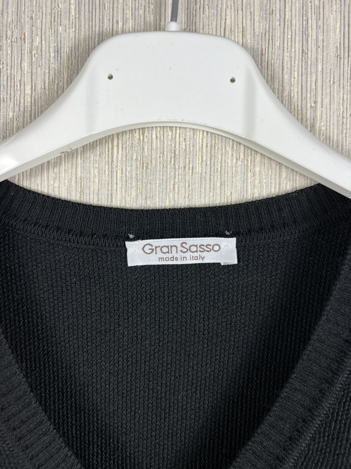 Gran Sasso Gran Sasso virgin wool casual v-neck knit sweater old money Size US L / EU 52-54 / 3 - 12 Thumbnail