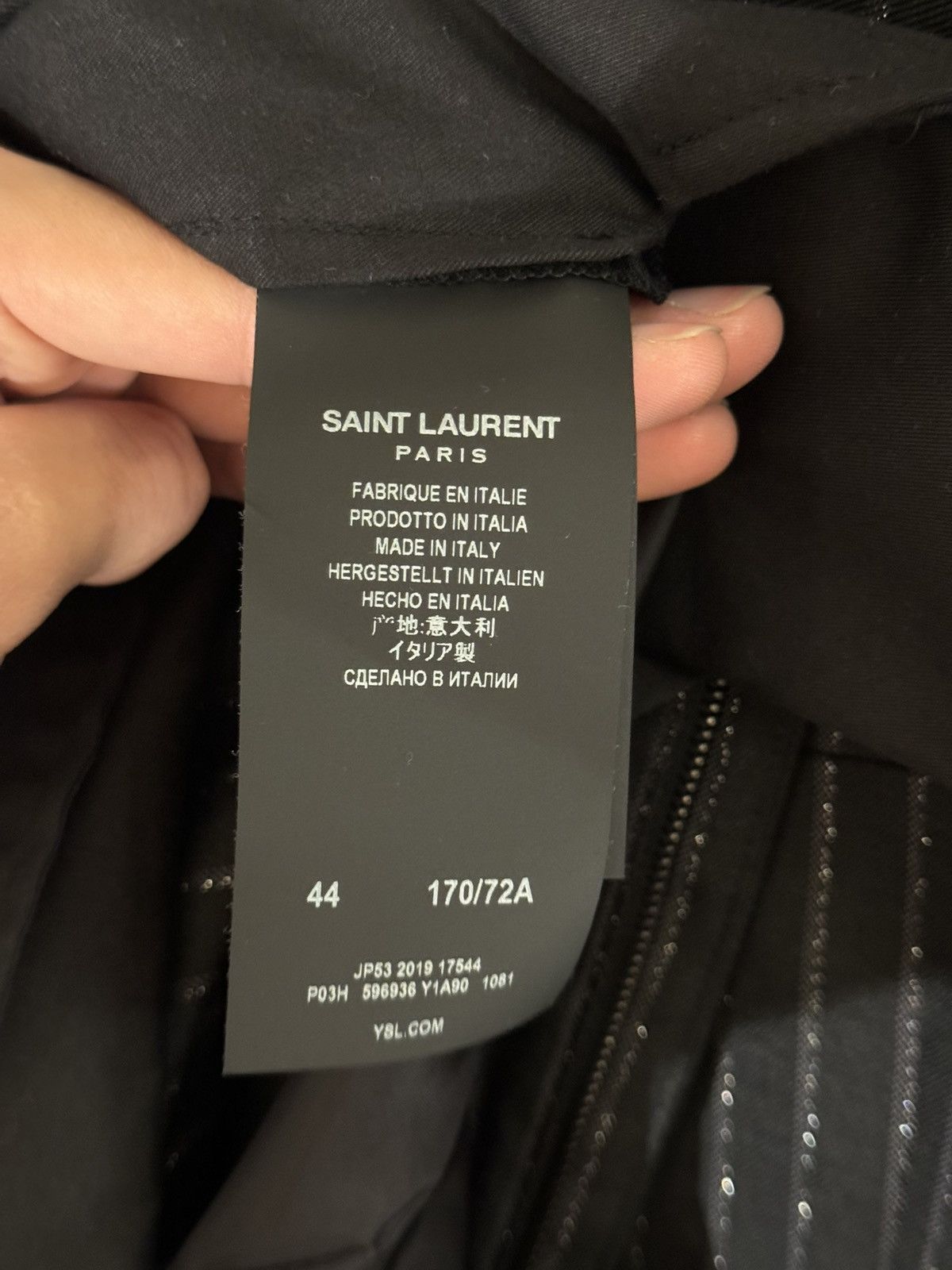 Saint Laurent Paris Saint Laurent SS20 Metallic Double Breasted Blazer + Pants Size 48R - 6 Thumbnail