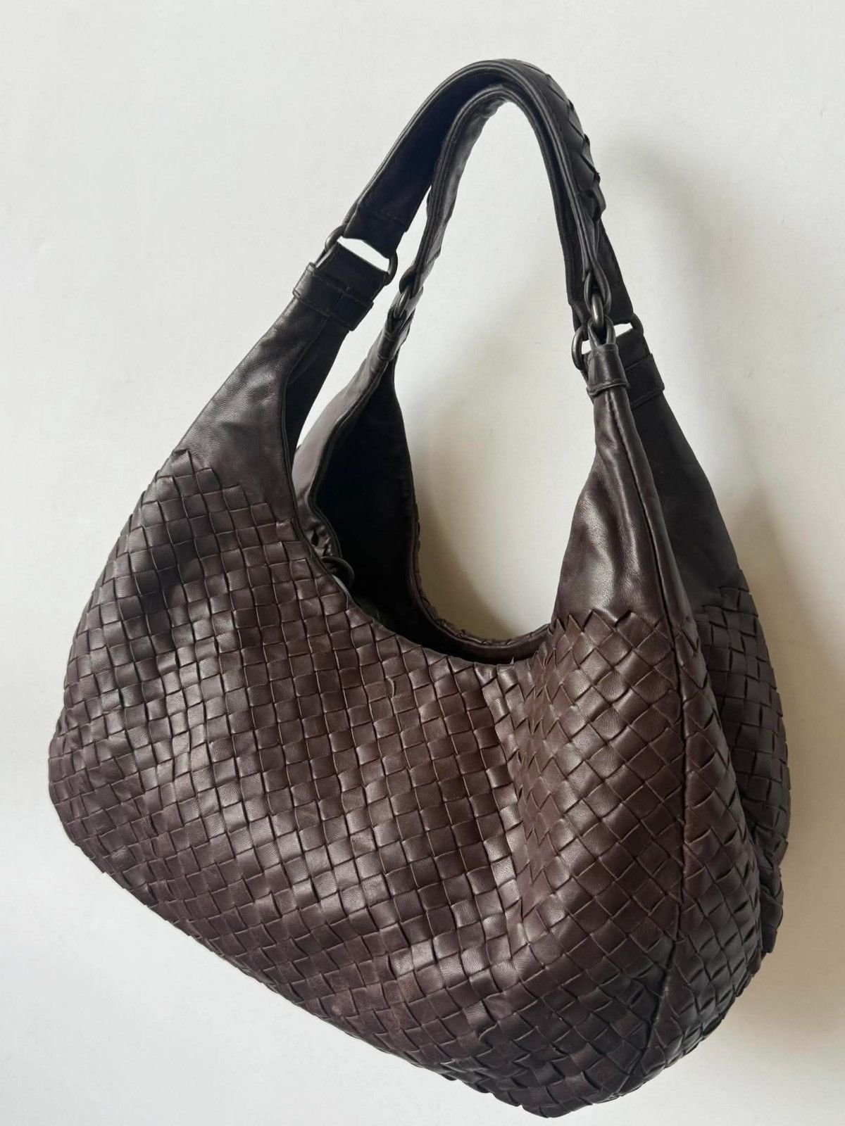 Bottega Veneta Bottega Veneta Ebano Woven Leather Campana Bag Size ONE SIZE - 4 Thumbnail