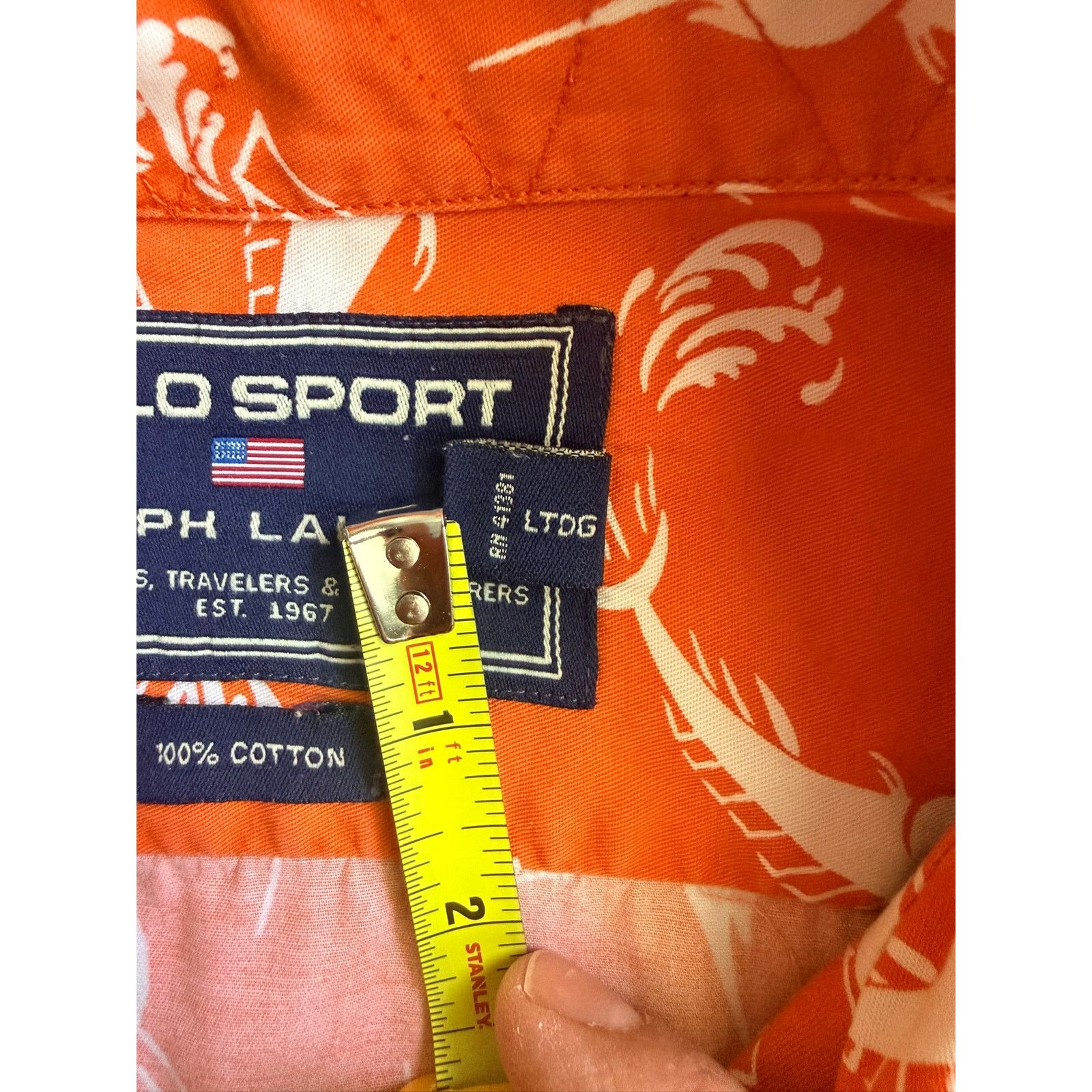 Ralph Lauren Sport VTG Polo Sport Ralph Lauren Shirt Mens XXL Marlin AOP READ Size US XXL / EU 58 / 5 - 8 Thumbnail