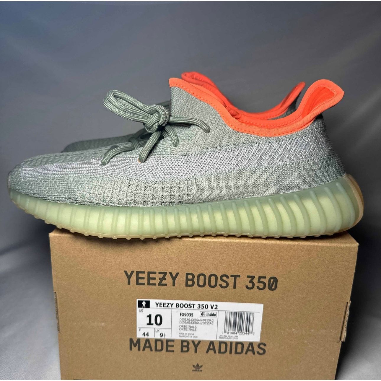 Adidas Size 10 - Adidas Yeezy Boost 350 V2 Desert Sage Men's Shoes Size US 10 / EU 43 - 8 Thumbnail
