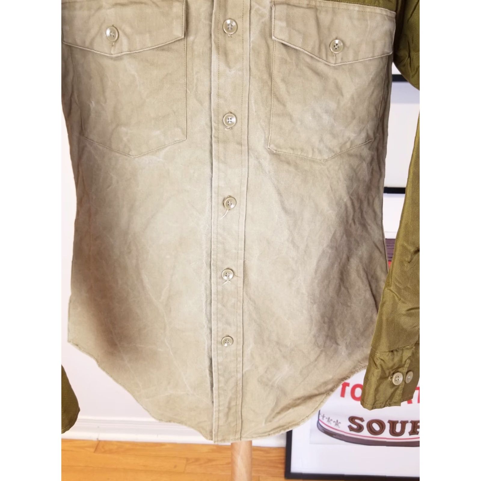 Vintage VINTAGE DUXBAK HEAVY HUNTING SHIRT SZ SMALL Shirt Men Long Sleeve Button-Up Brown 70s Holiday? Size US S / EU 44-46 / 1 - 3 Thumbnail