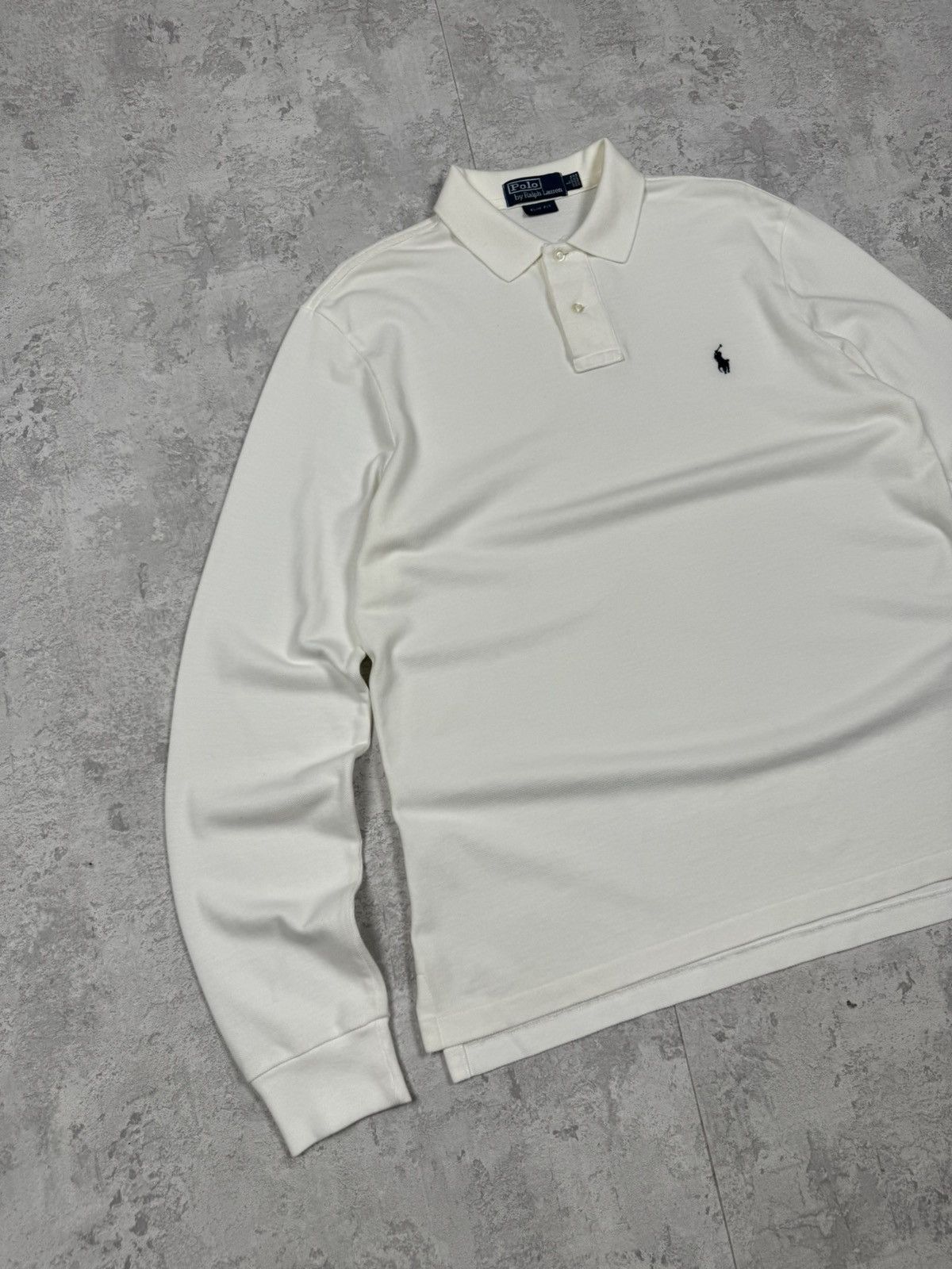 Polo Ralph Lauren Vintage Polo Ralph Lauren White Rugby Long Sleeve Y2K Size L Size US L / EU 52-54 / 3 - 2 Thumbnail