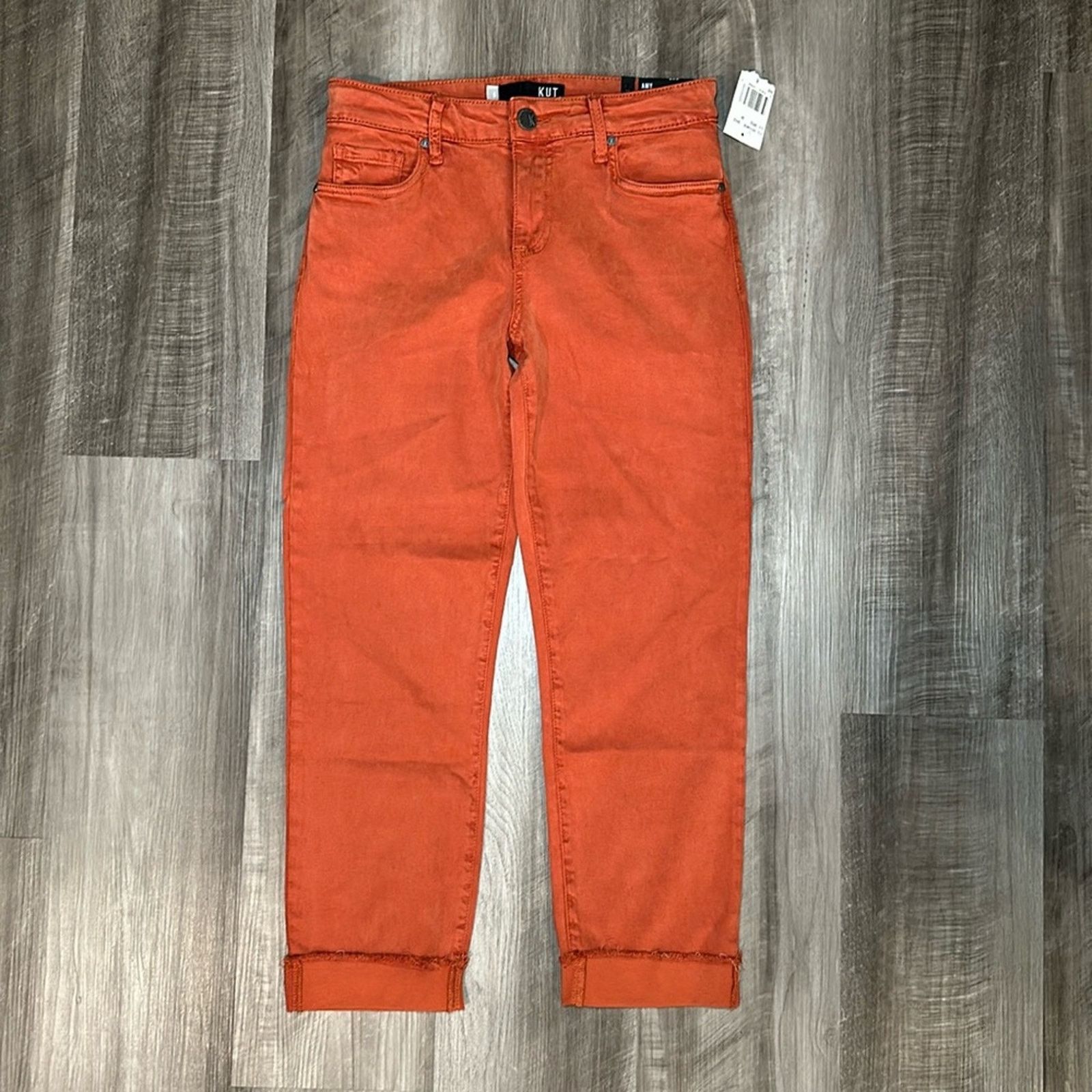Other Kut From the Kloth Amy Crop Straight Leg Jeans - 6 Size 28" / US 6 / IT 42 - 1 Thumbnail