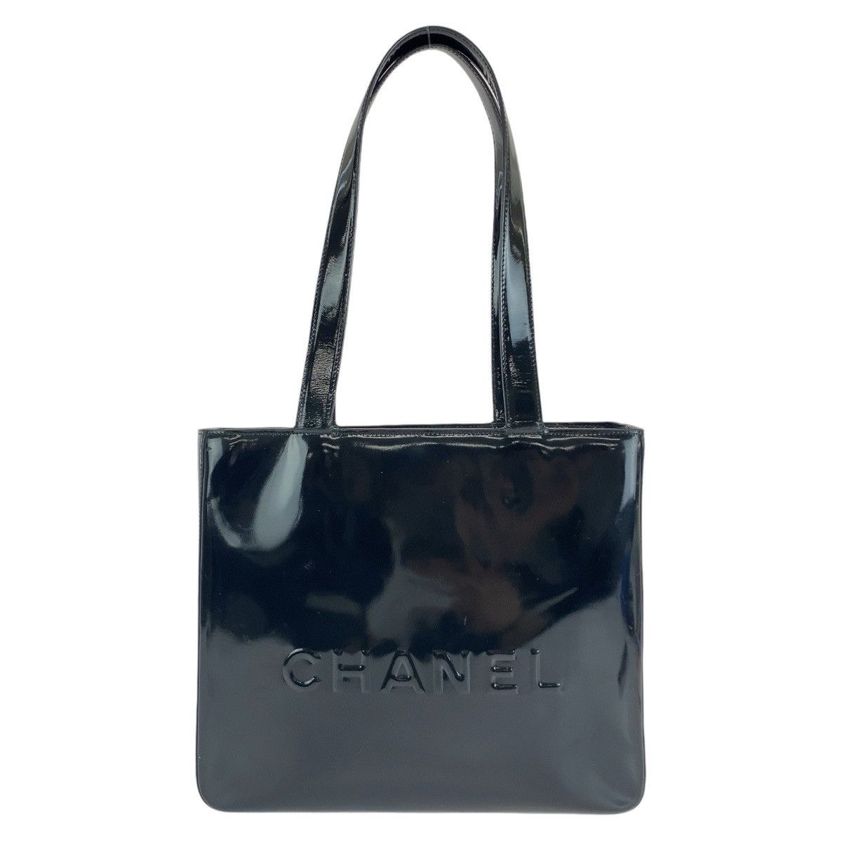 Chanel Chanel Patent Leather 2Way Tote Bag 408908 Enamel Shoulder Bag in Black, Women's