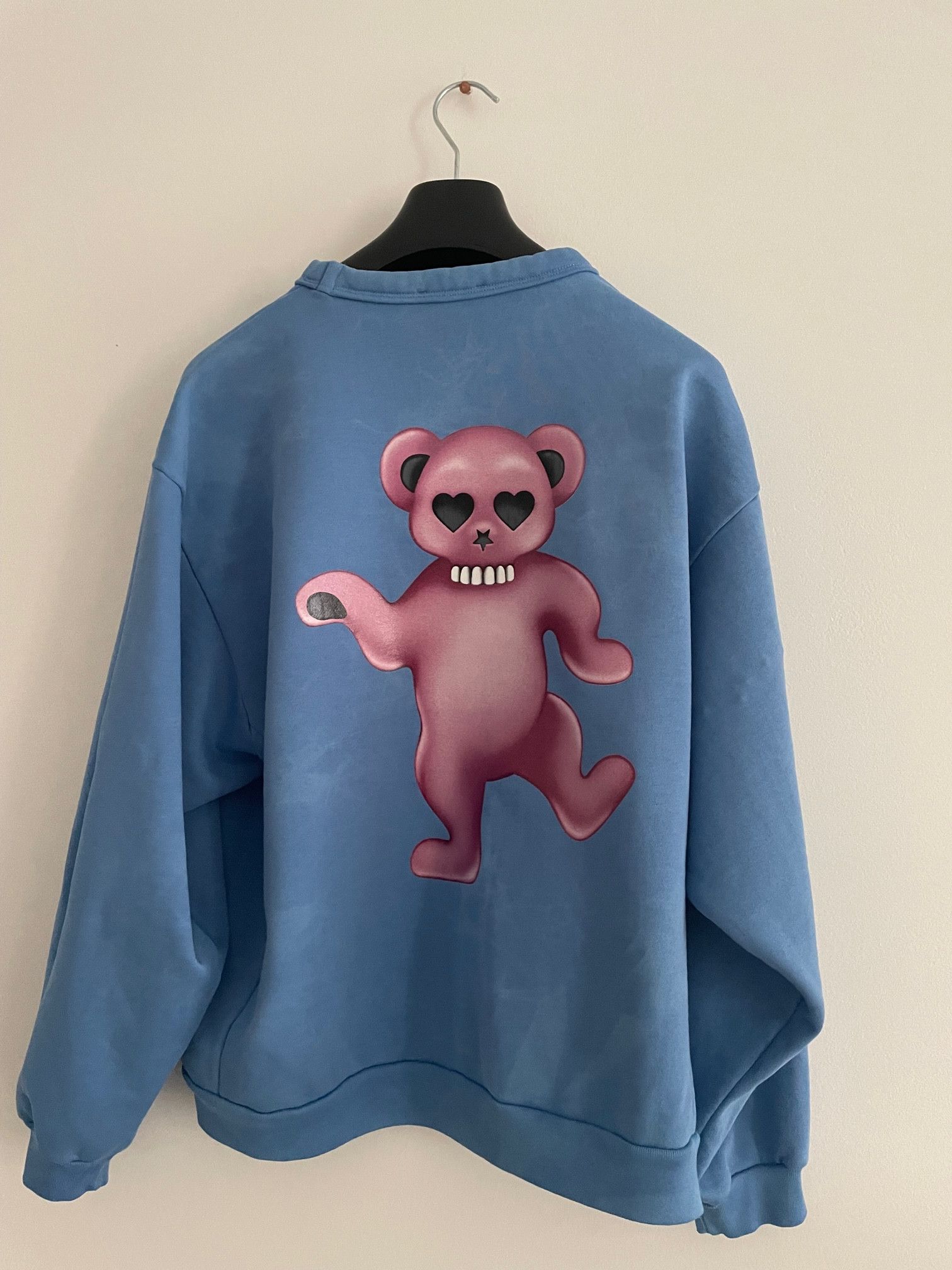 Acne Studios Acne Fint Bear cotton blue sweatshirt sweater sky bleach S Size US S / EU 44-46 / 1 - 10 Thumbnail