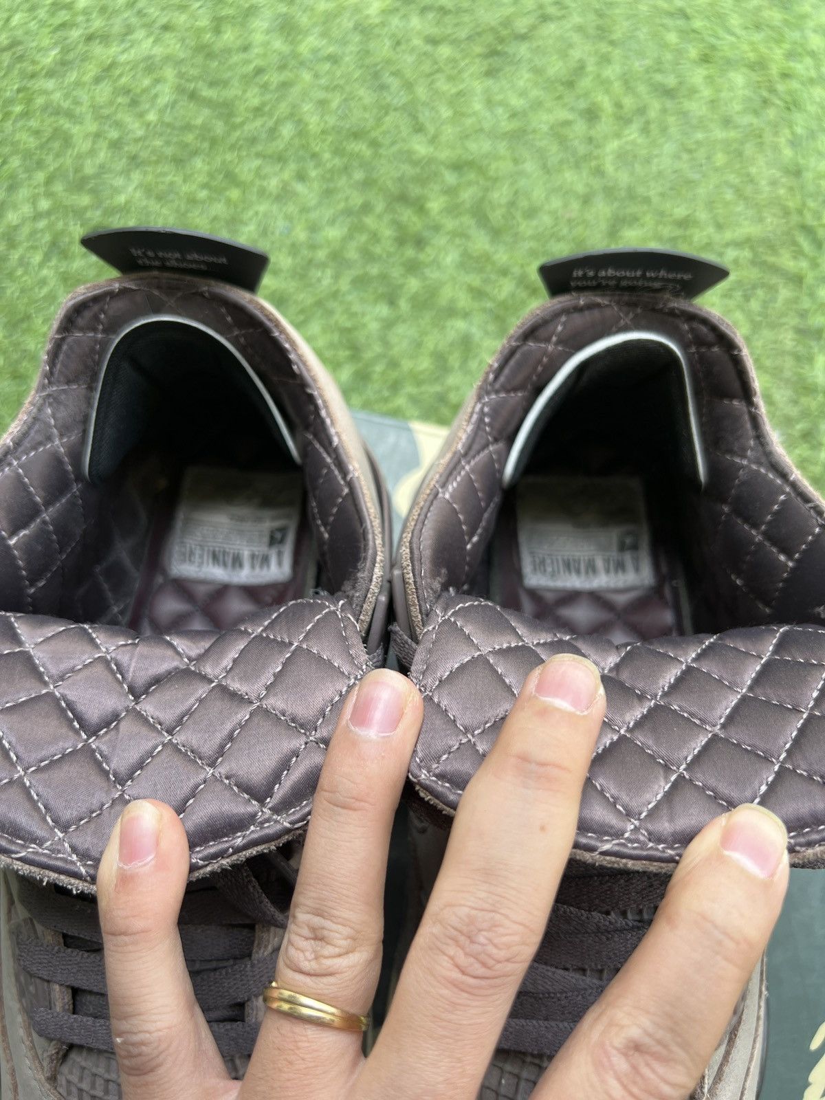 A Ma Maniere × Jordan Brand Ma Maniére × Nike Air Jordan 4 Retro Violet Ore DV6773-220 Size US 10 / EU 43 - 8 Thumbnail