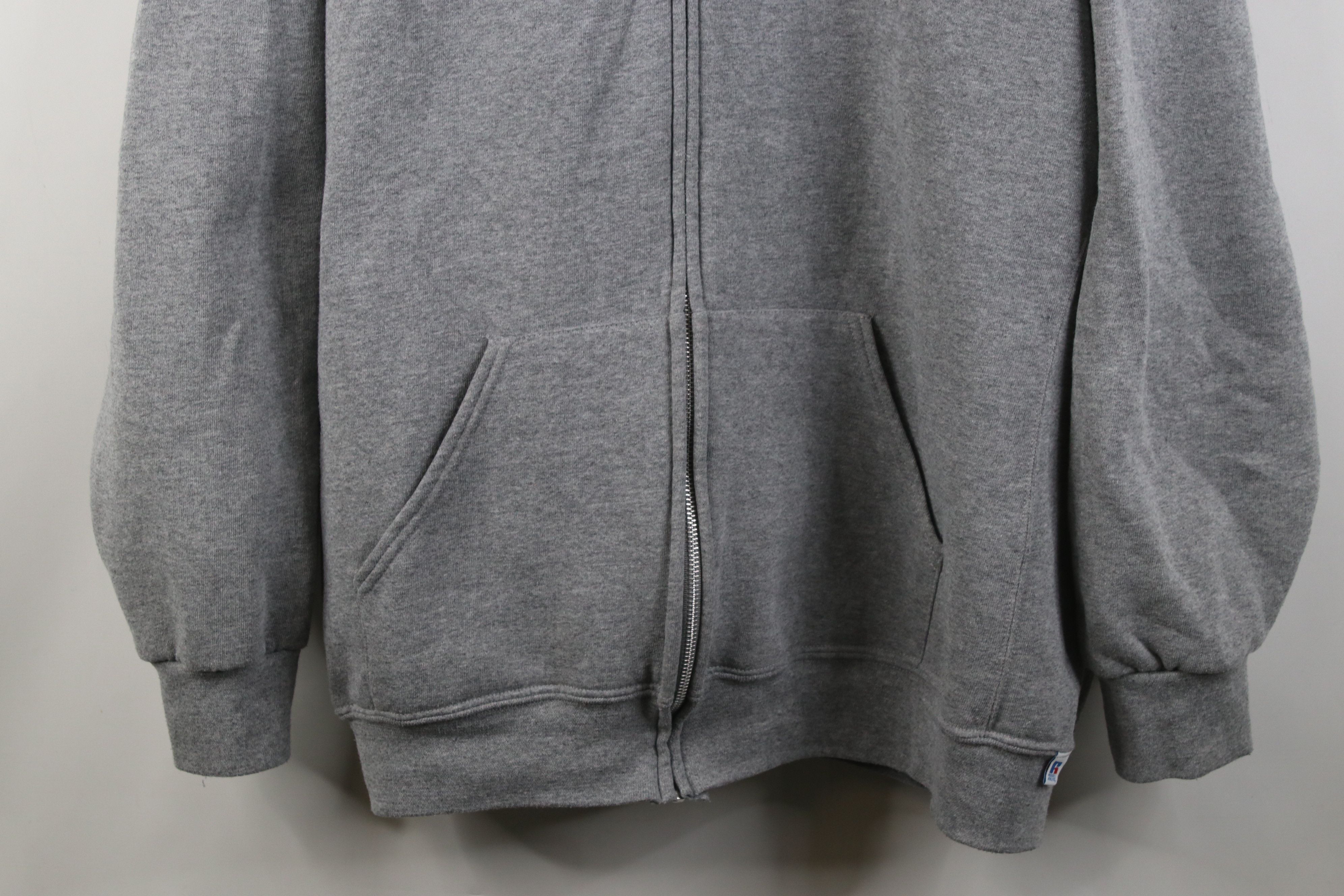 Russell Athletic Vintage Y2K Russell Athletic Hoodie Sweatshirt Heather Gray Size US XXL / EU 58 / 5 - 3 Thumbnail