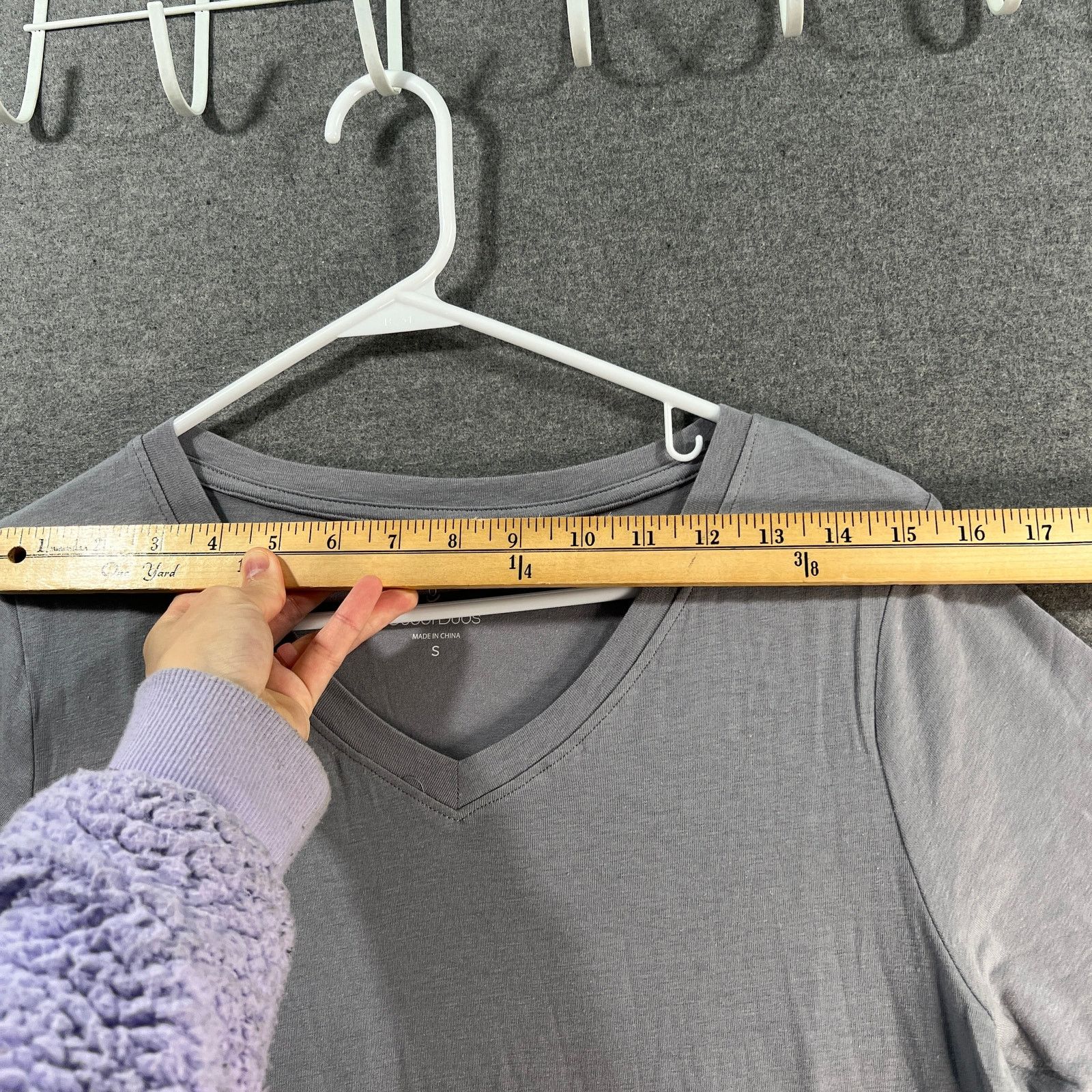 Other Cuddl Duds Cotton Core V-Neck Dress Sterling Grey Size Small Size S / US 4 / IT 40 - 6 Thumbnail
