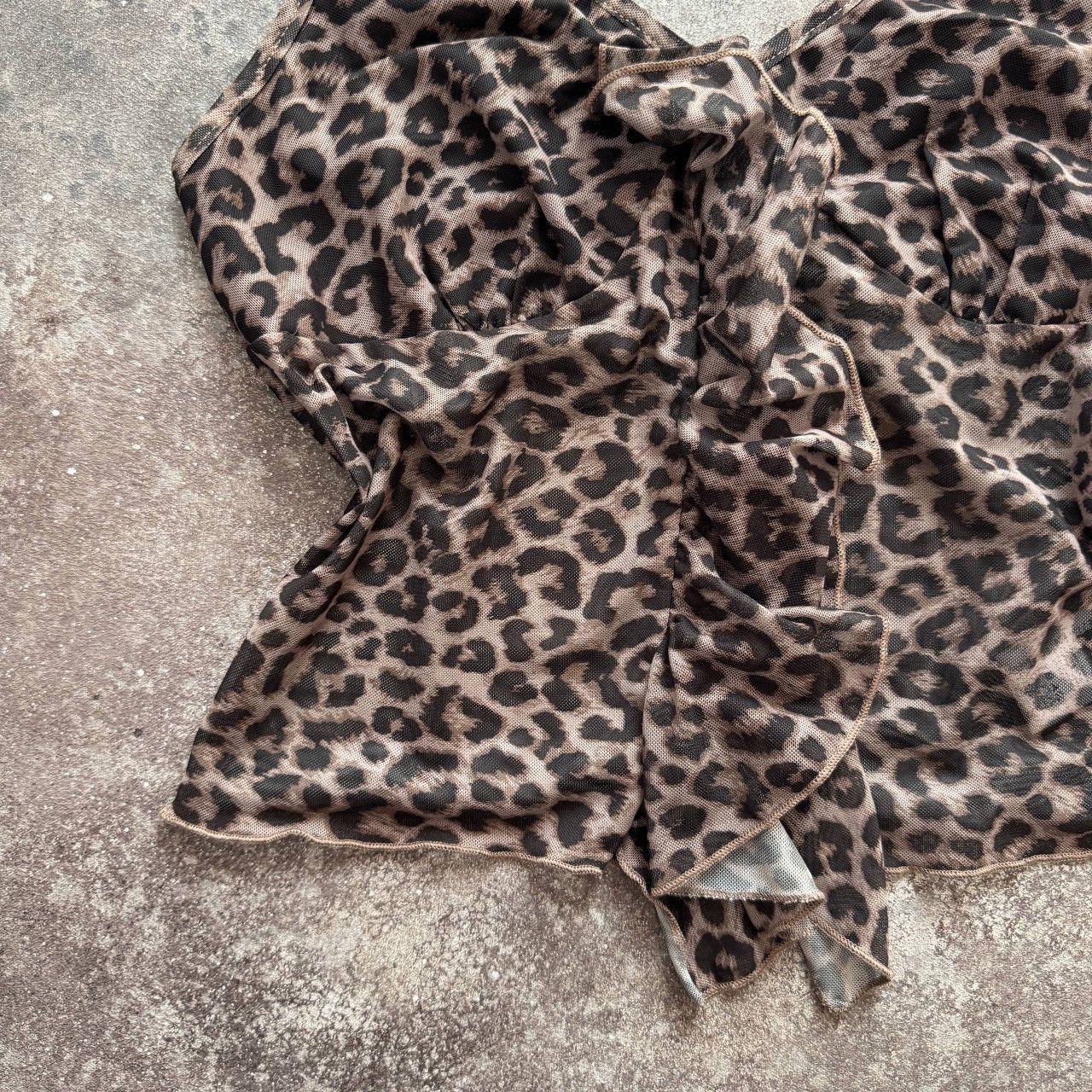 Hysteric Glamour Leopard Print Vintage Y2K Mesh Sexy Blouse Size M / US 6-8 / IT 42-44 - 5 Thumbnail