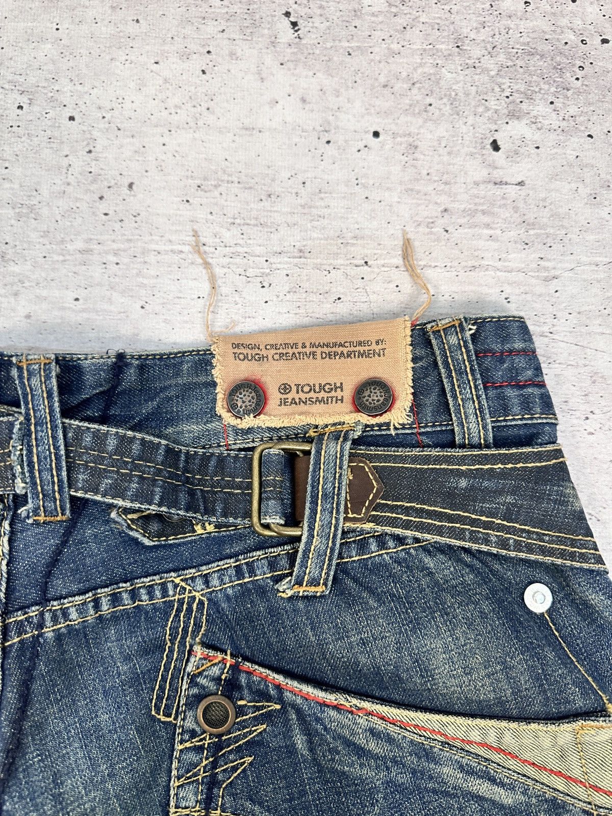 Other TOUGH Jeansmith Denim Pants Y2K Grunge Cyberpunk Techwear Size US 36 / EU 52 - 18 Thumbnail