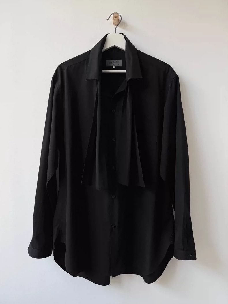 Yohji Yamamoto Yohji Yamamoto Pour Homme Black Shirt Size US M / EU 48-50 / 2 - 1 Thumbnail