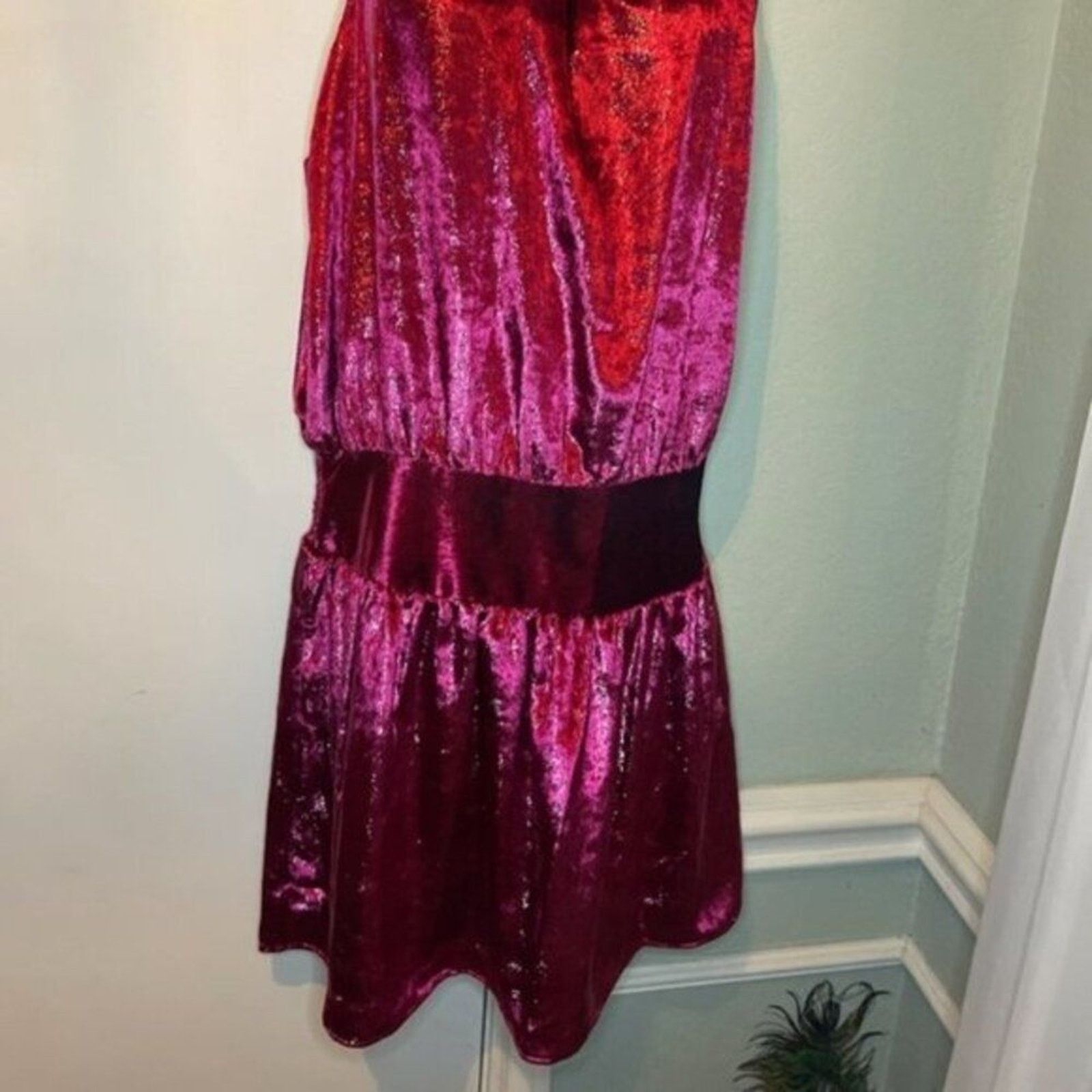 Ramy Brook Ramy Brook Women Ellin Velvet Halter Neck Mini Dress Size M / US 6-8 / IT 42-44 - 5 Thumbnail