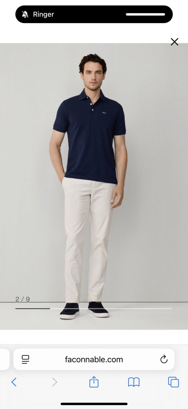 Faconnable Faconnable Short Sleeve Pocket Polo Shirt Size US L / EU 52-54 / 3 - 8 Thumbnail