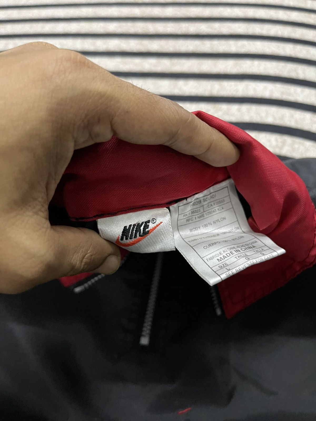 Nike × Vintage 90s NIKE EMBROIDERED LOGO HALF ZIPPER JACKET Size US L / EU 52-54 / 3 - 9 Thumbnail