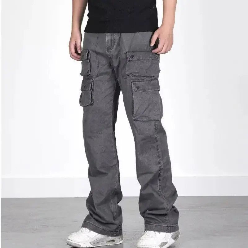 Japanese Brand Retro loose high street pocket jeans Size US 32 / EU 48 - 3 Thumbnail