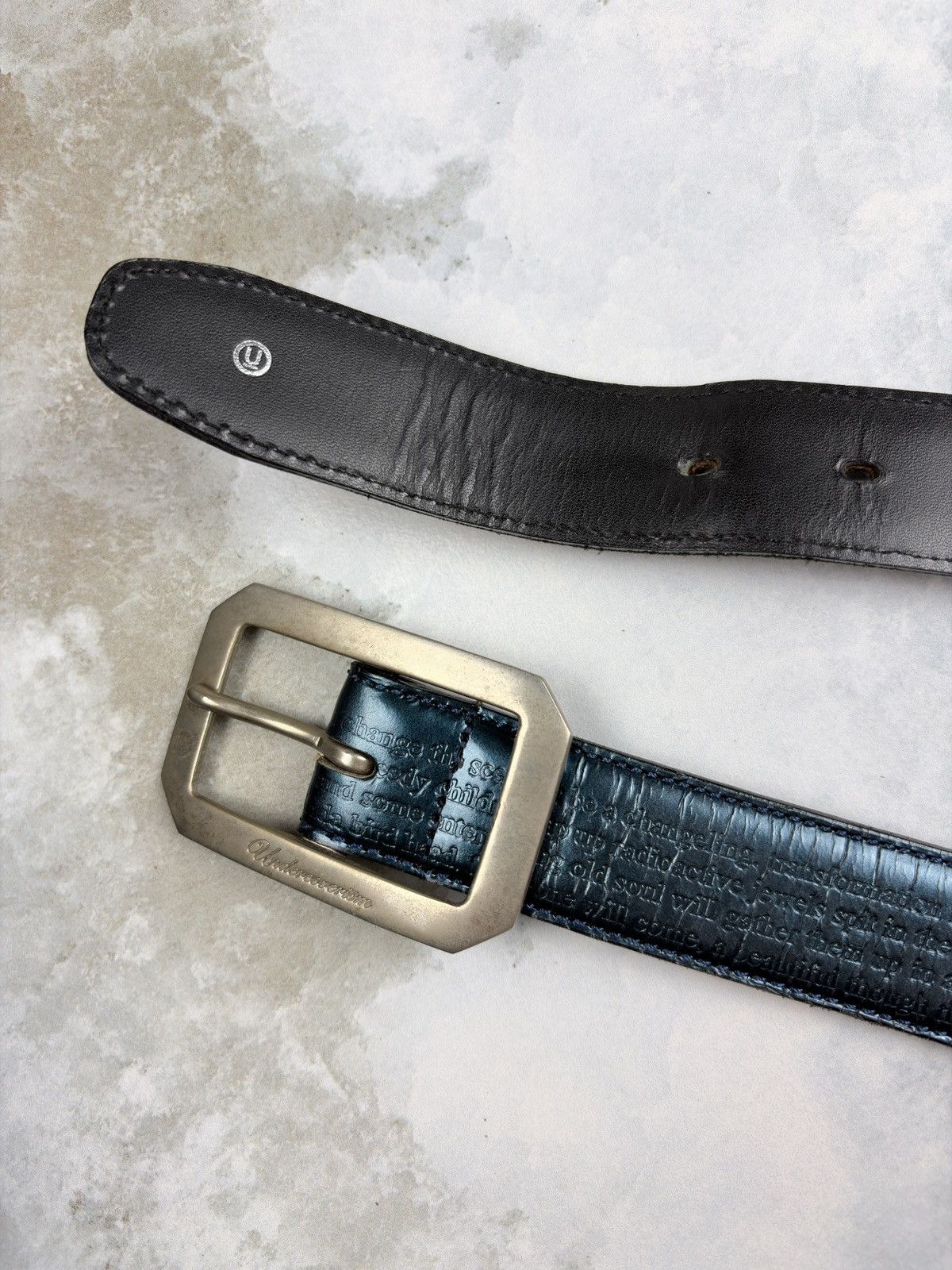 Undercover SS09 Undercover Neoboy Patti Smith Poem Leather Belt Size ONE SIZE - 3 Thumbnail