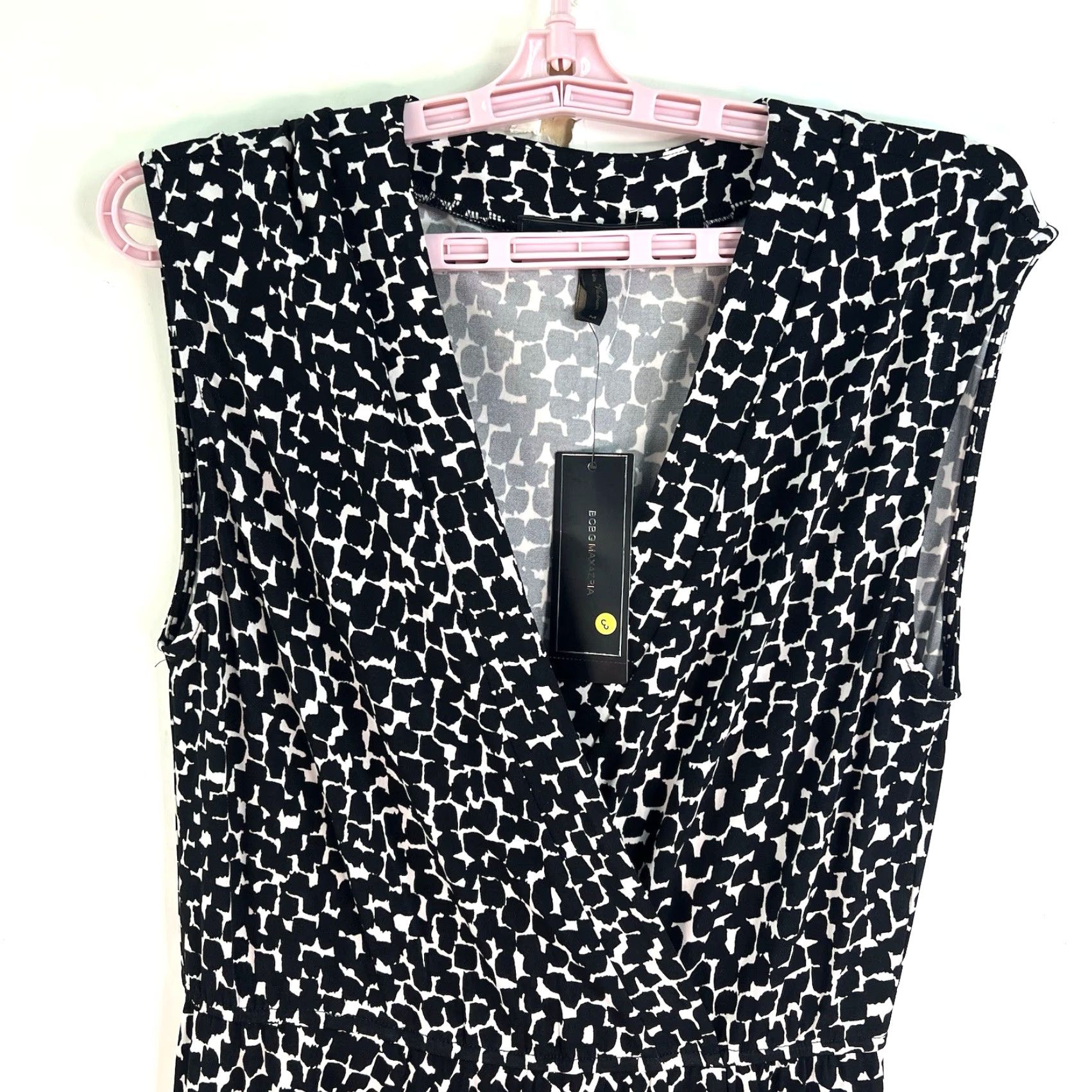 wrap dress black long sleeve Women's Sophisticated Black Midi Wrap Dress